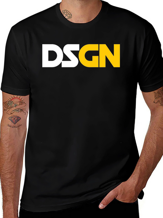 DSGN Black Graphic Tee - Modern Streetwear