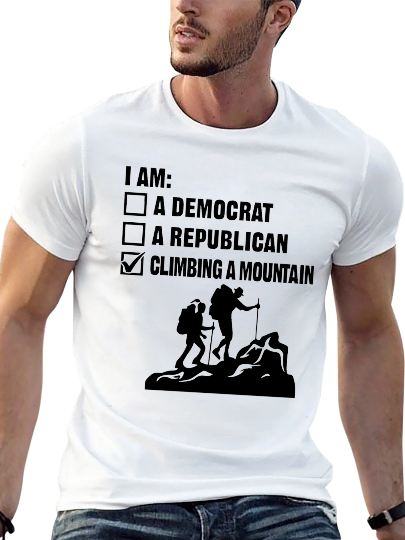 Climbing Mountain Political Choice T-Shirt