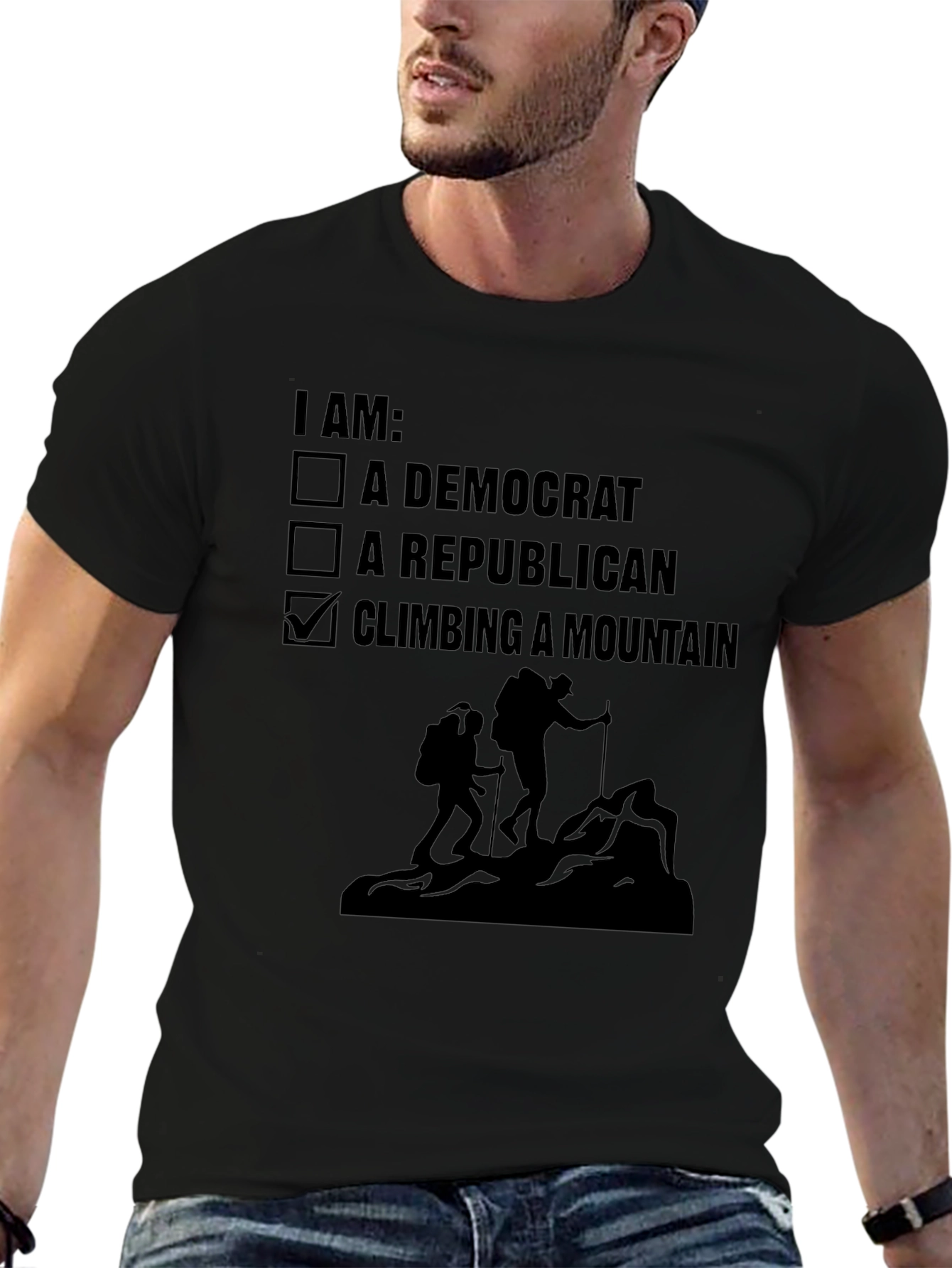 Climbing Mountain Political Choice T-Shirt