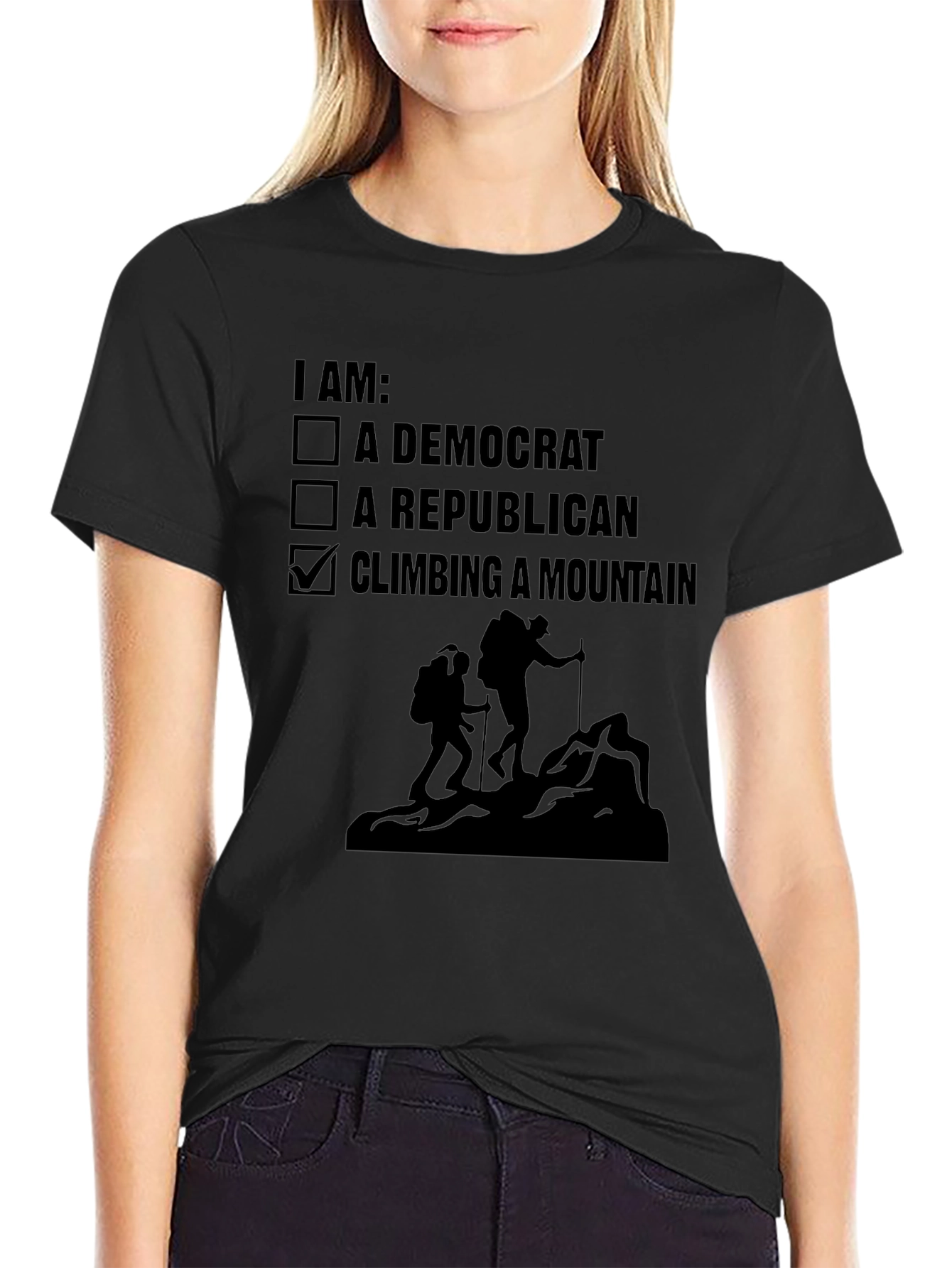 Climbing Mountain Political Choice T-Shirt