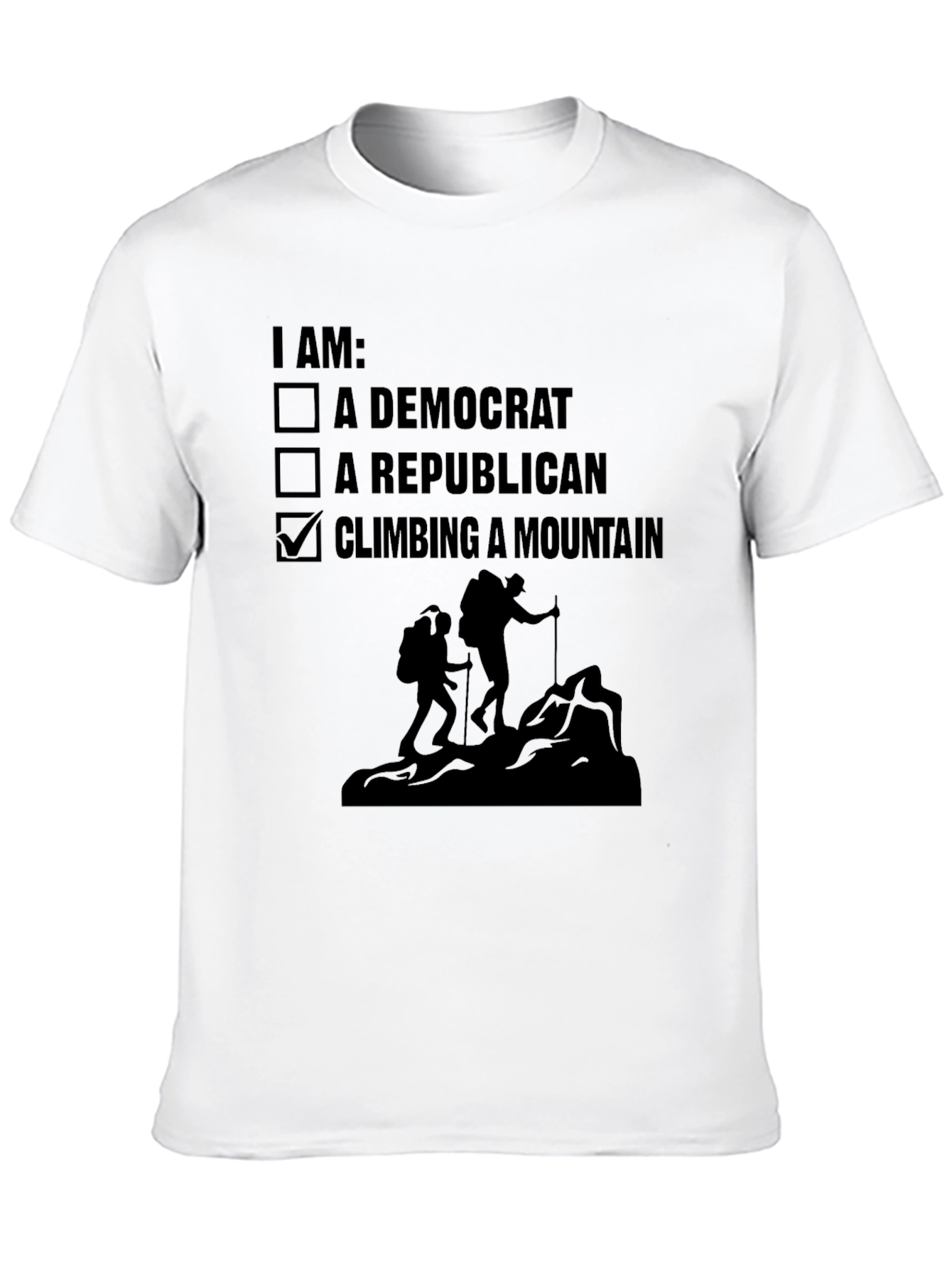 Climbing Mountain Political Choice T-Shirt