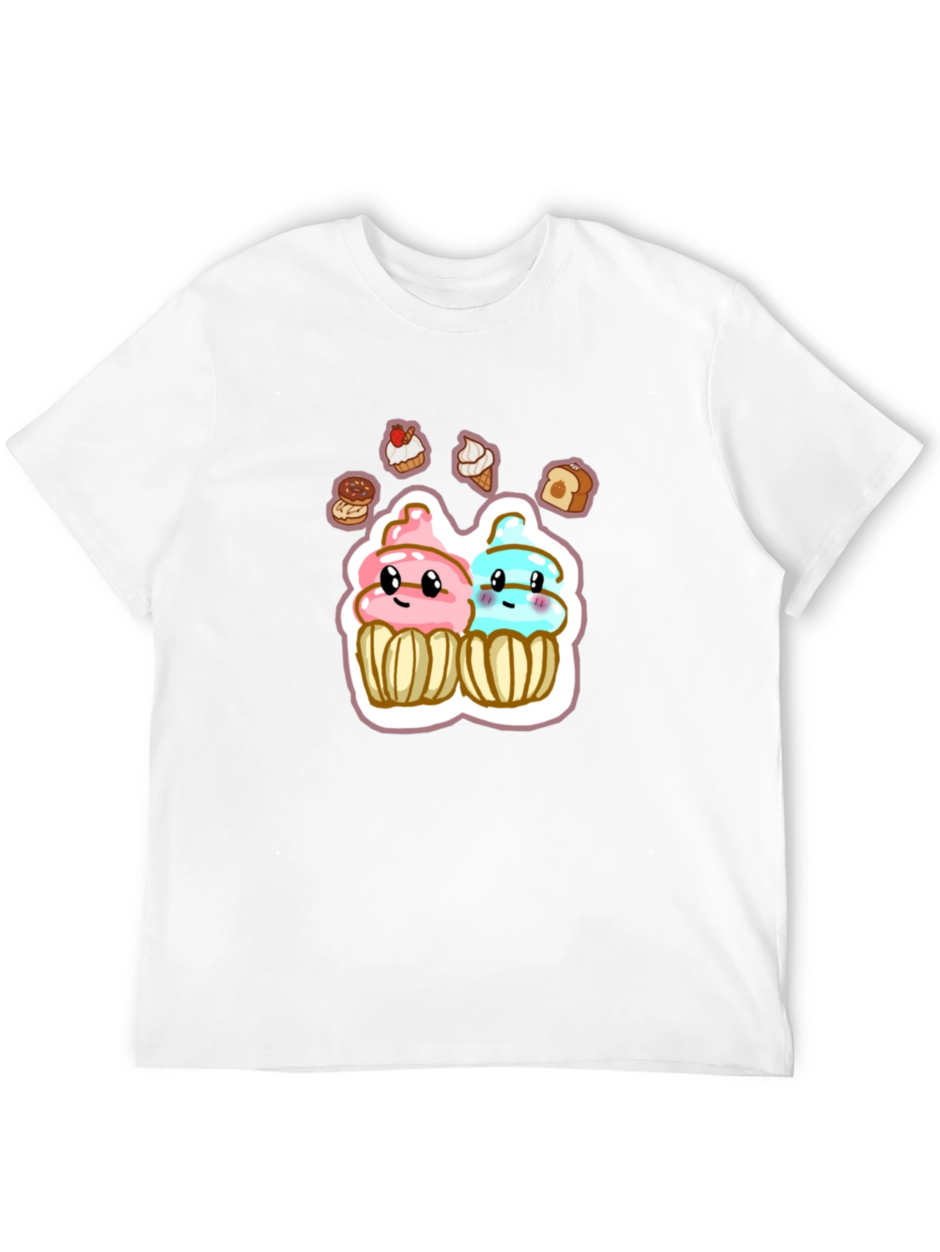 Cute Cartoon Cupcake T-Shirt
