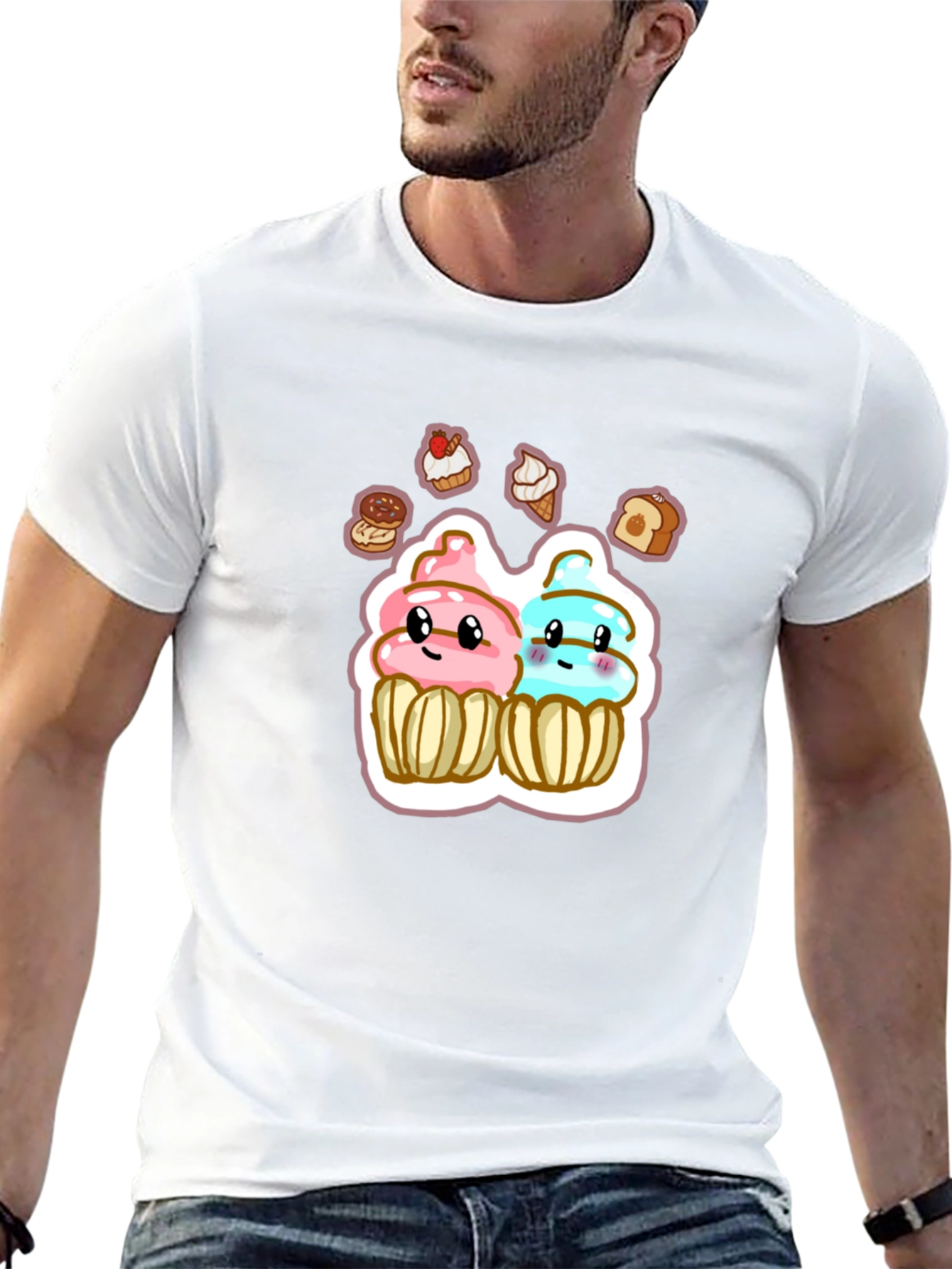 Cute Cartoon Cupcake T-Shirt
