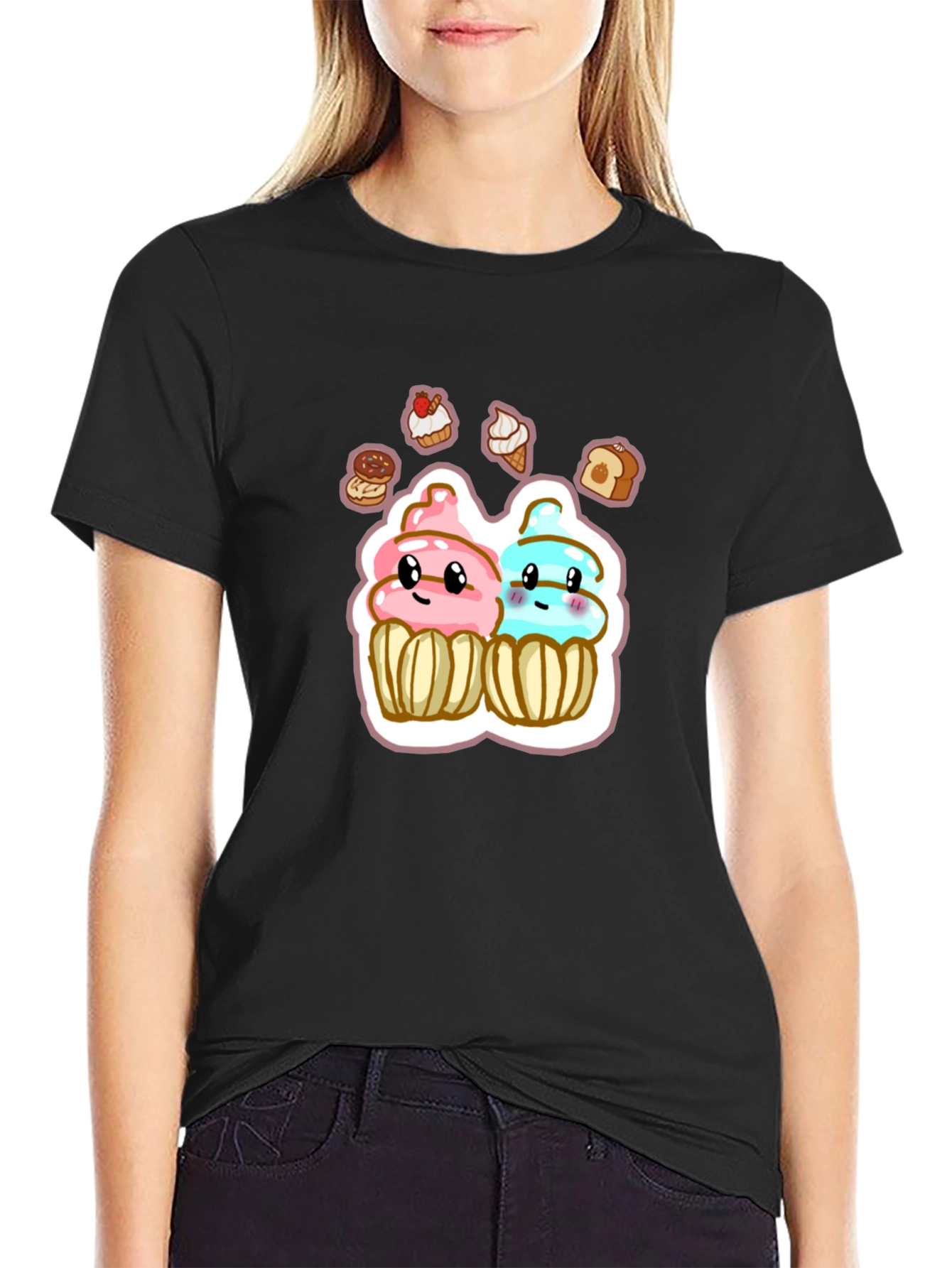 Cute Cartoon Cupcake T-Shirt