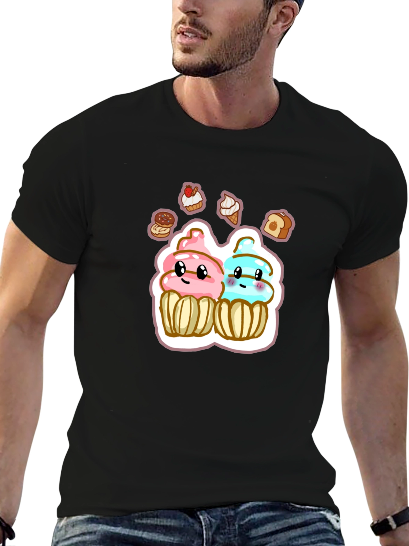 Cute Cartoon Cupcake T-Shirt