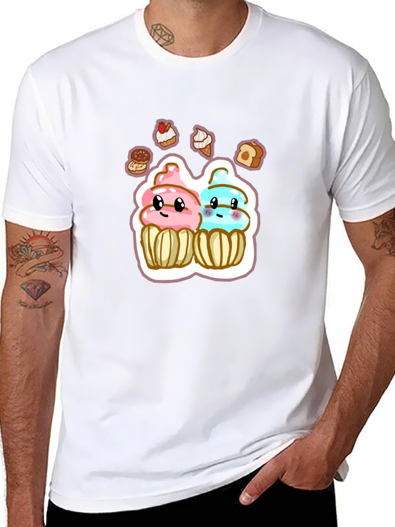 Cute Cartoon Cupcake T-Shirt