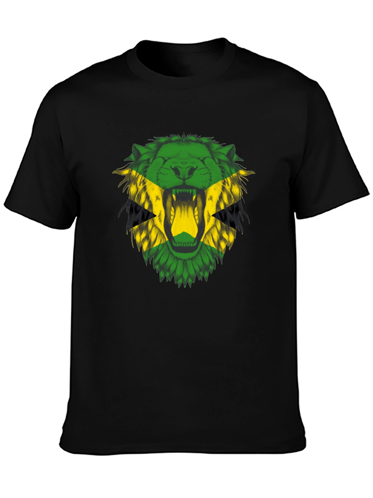 Jamaican Lion T-Shirt - Bold Rasta Reggae Style