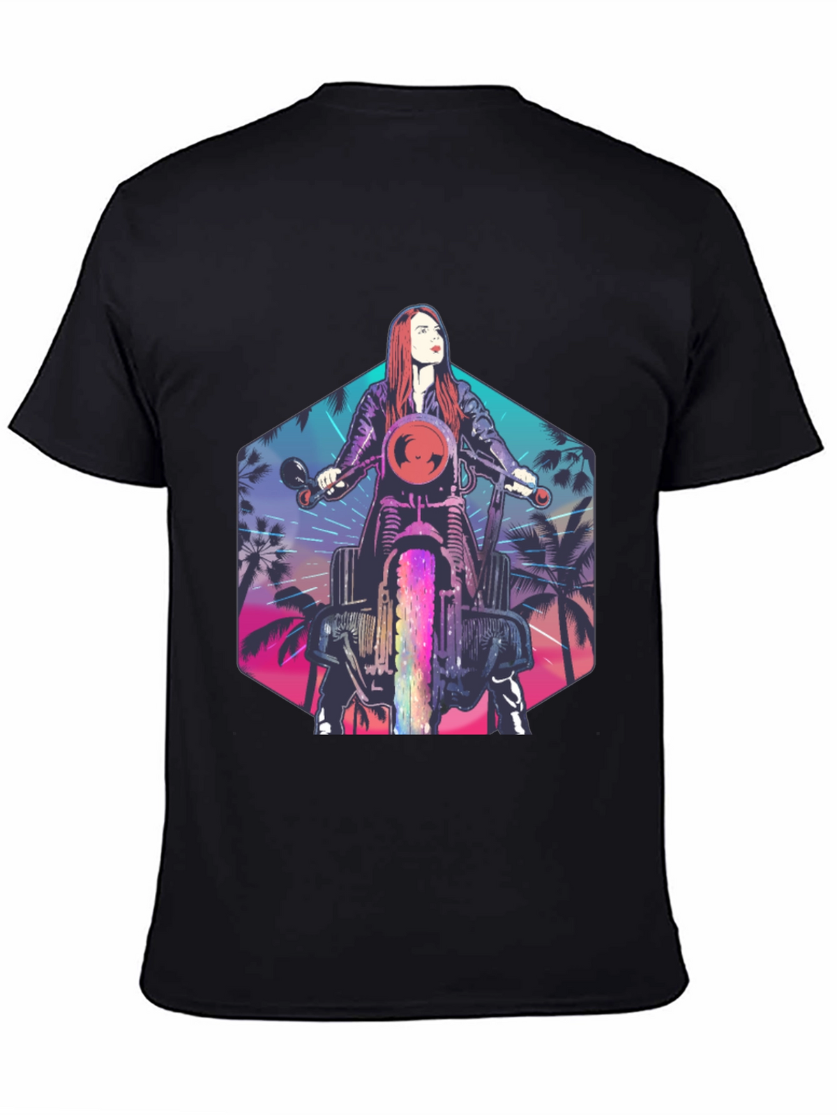Retro Motorcycle Rider T-Shirt