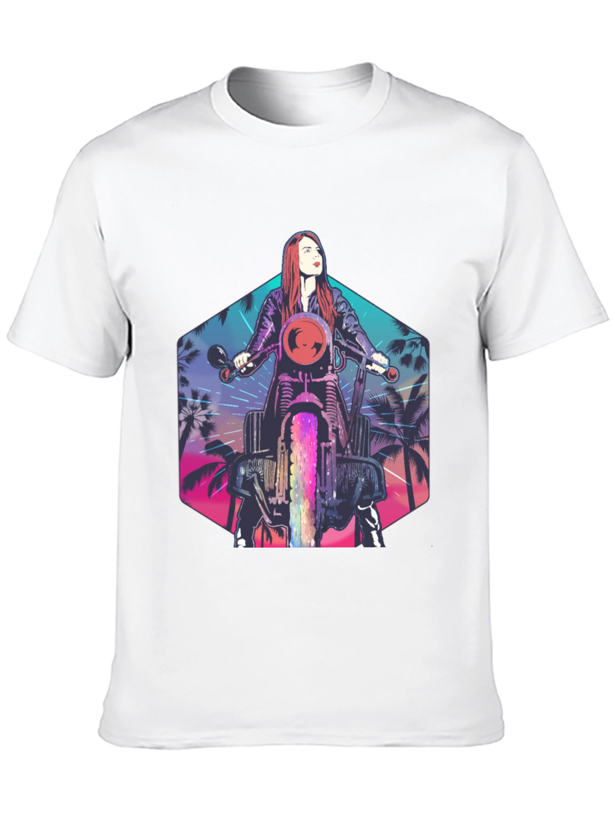 Retro Motorcycle Rider T-Shirt