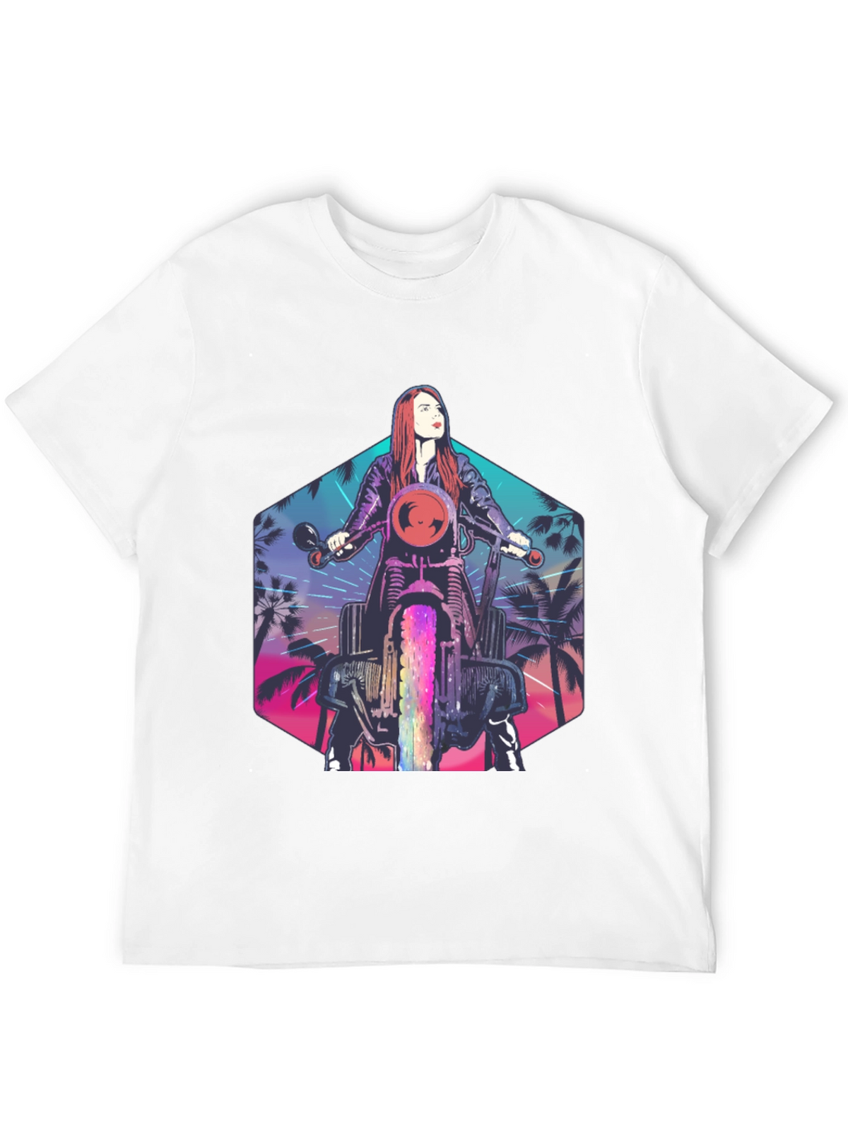 Retro Motorcycle Rider T-Shirt