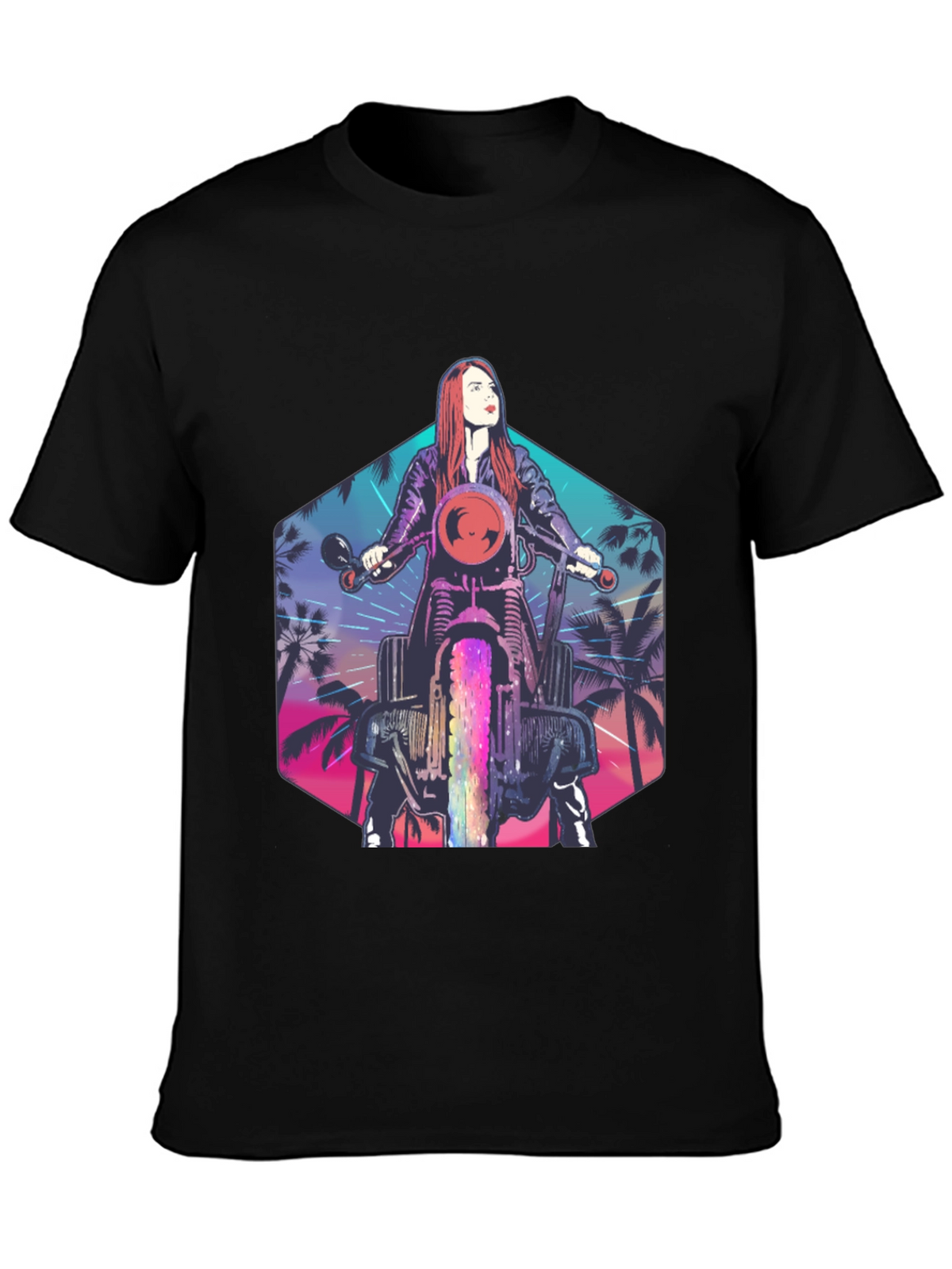 Retro Motorcycle Rider T-Shirt