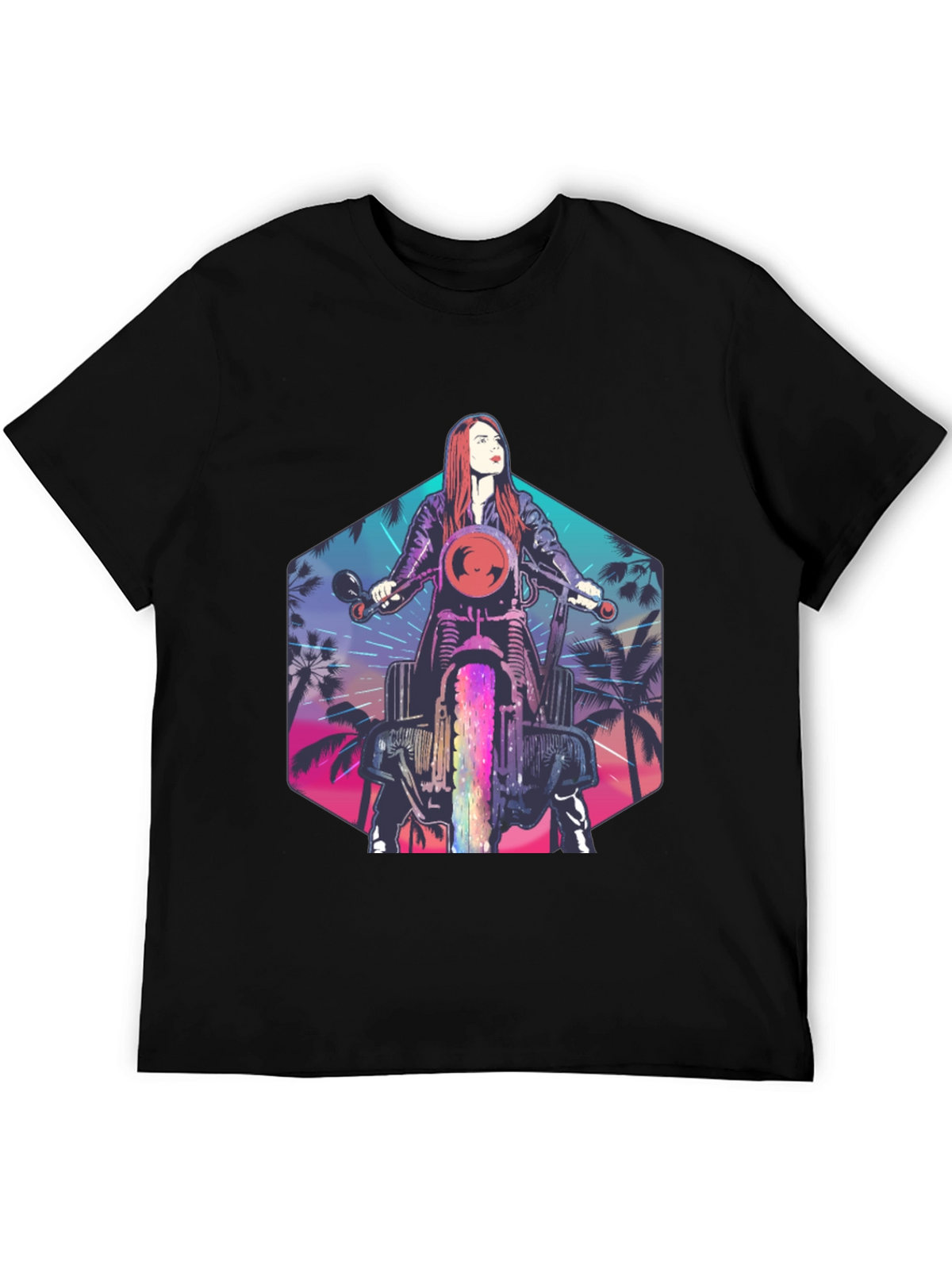 Retro Motorcycle Rider T-Shirt