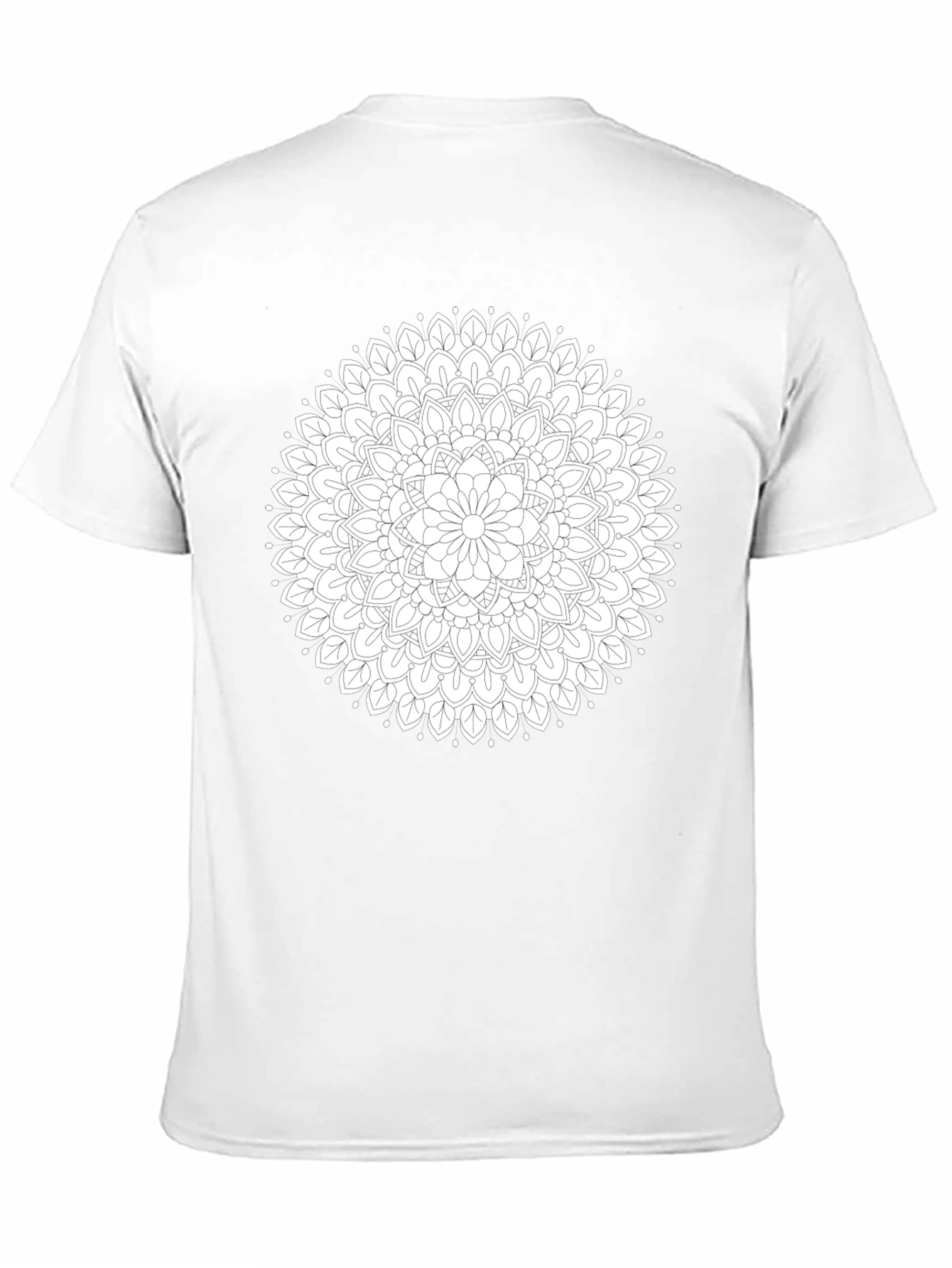 Black Mandala Graphic Tee - Stylish Cotton Blend