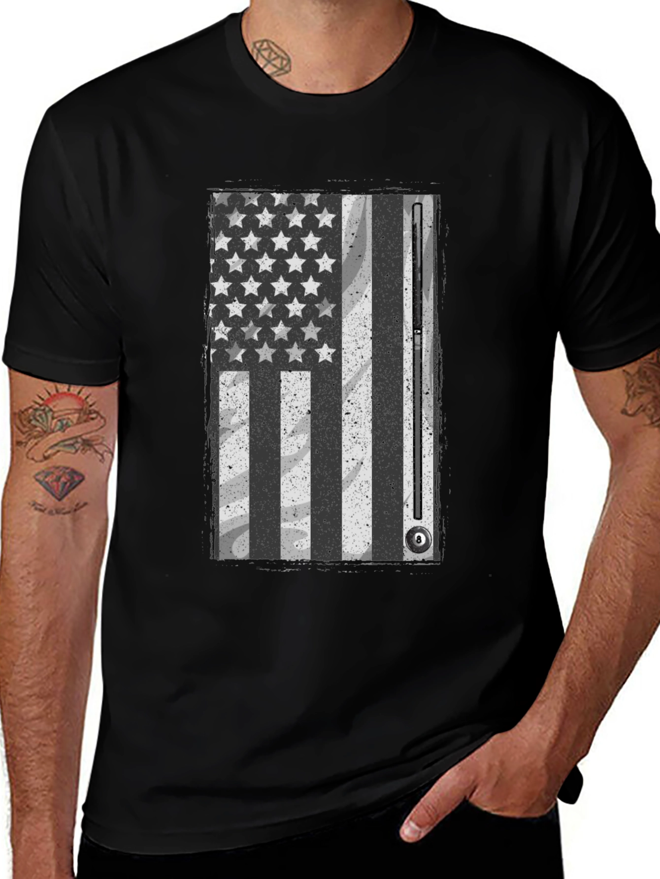 American Billiards Flag T-Shirt
