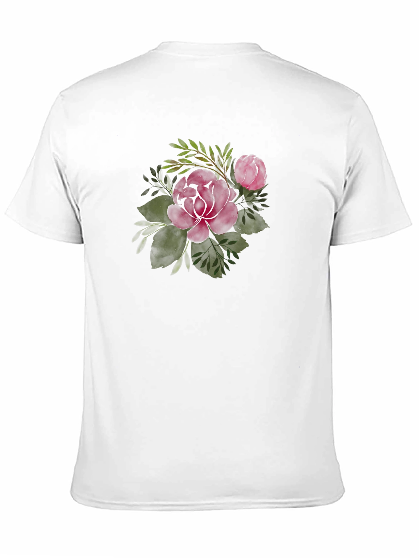 Burgundy Rose T-Shirt - Floral Graphic Tee