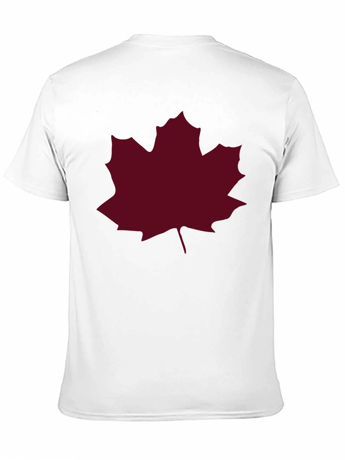 Maple Leaf Graphic Tee - Black Casual T-Shirt