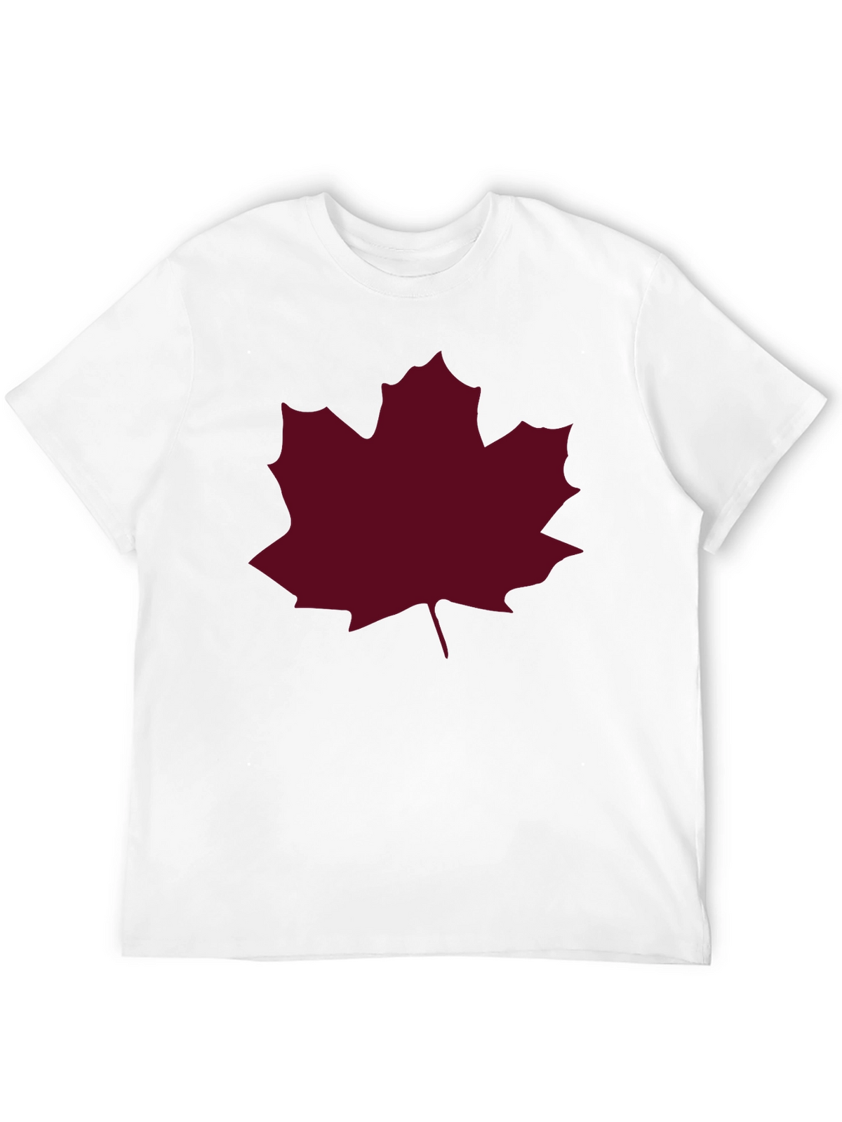 Maple Leaf Graphic Tee - Black Casual T-Shirt