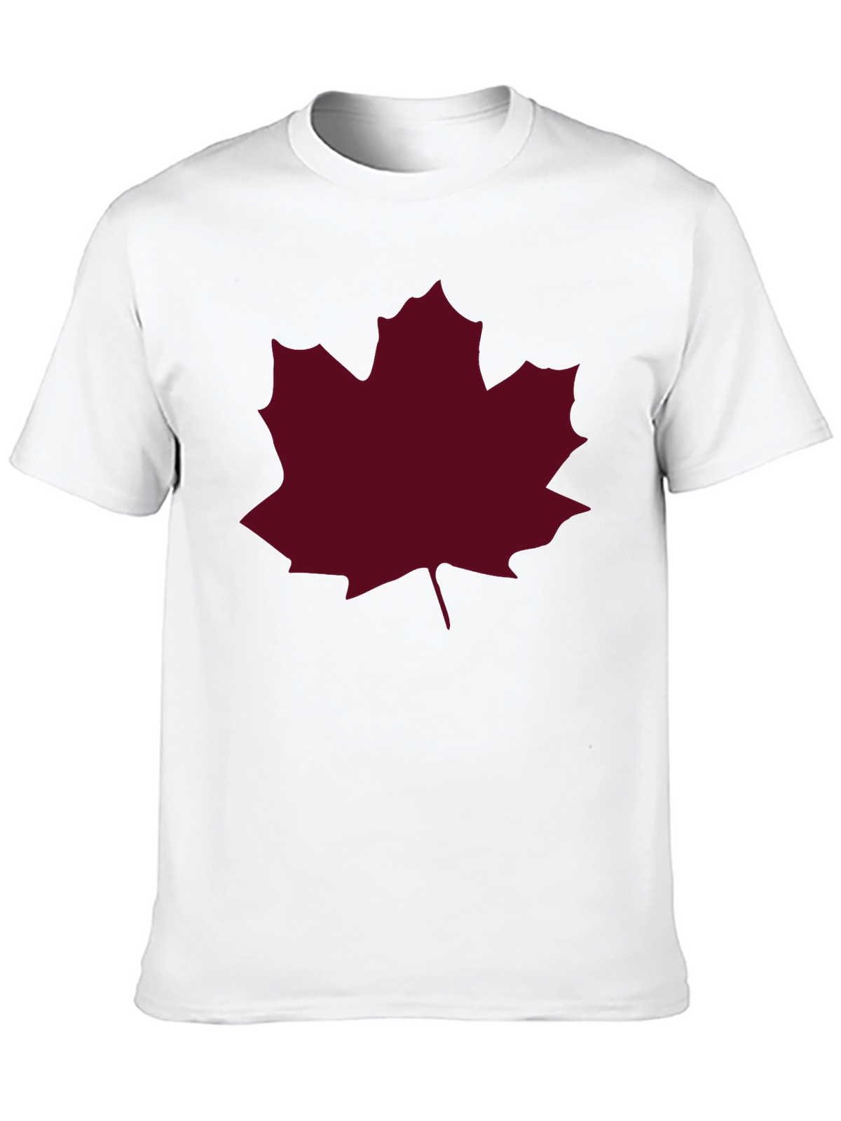 Maple Leaf Graphic Tee - Black Casual T-Shirt