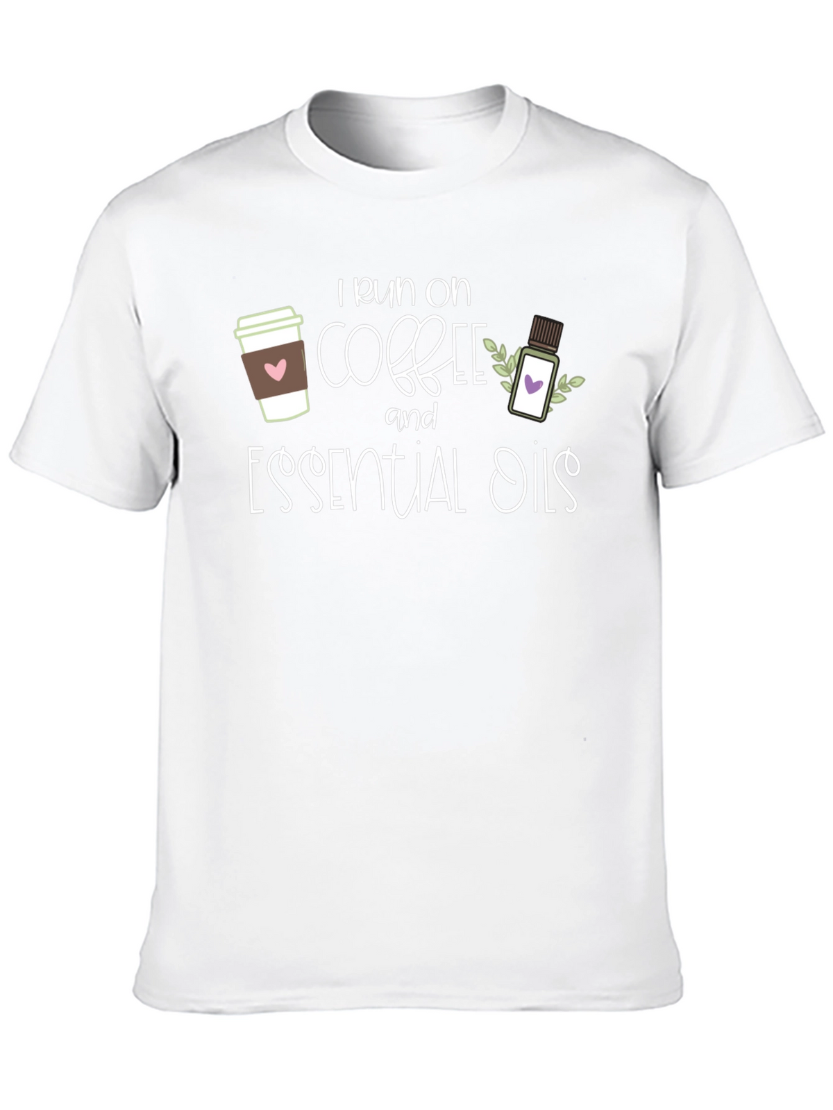 I Run on Coffee and Essential Oils T-Shirt