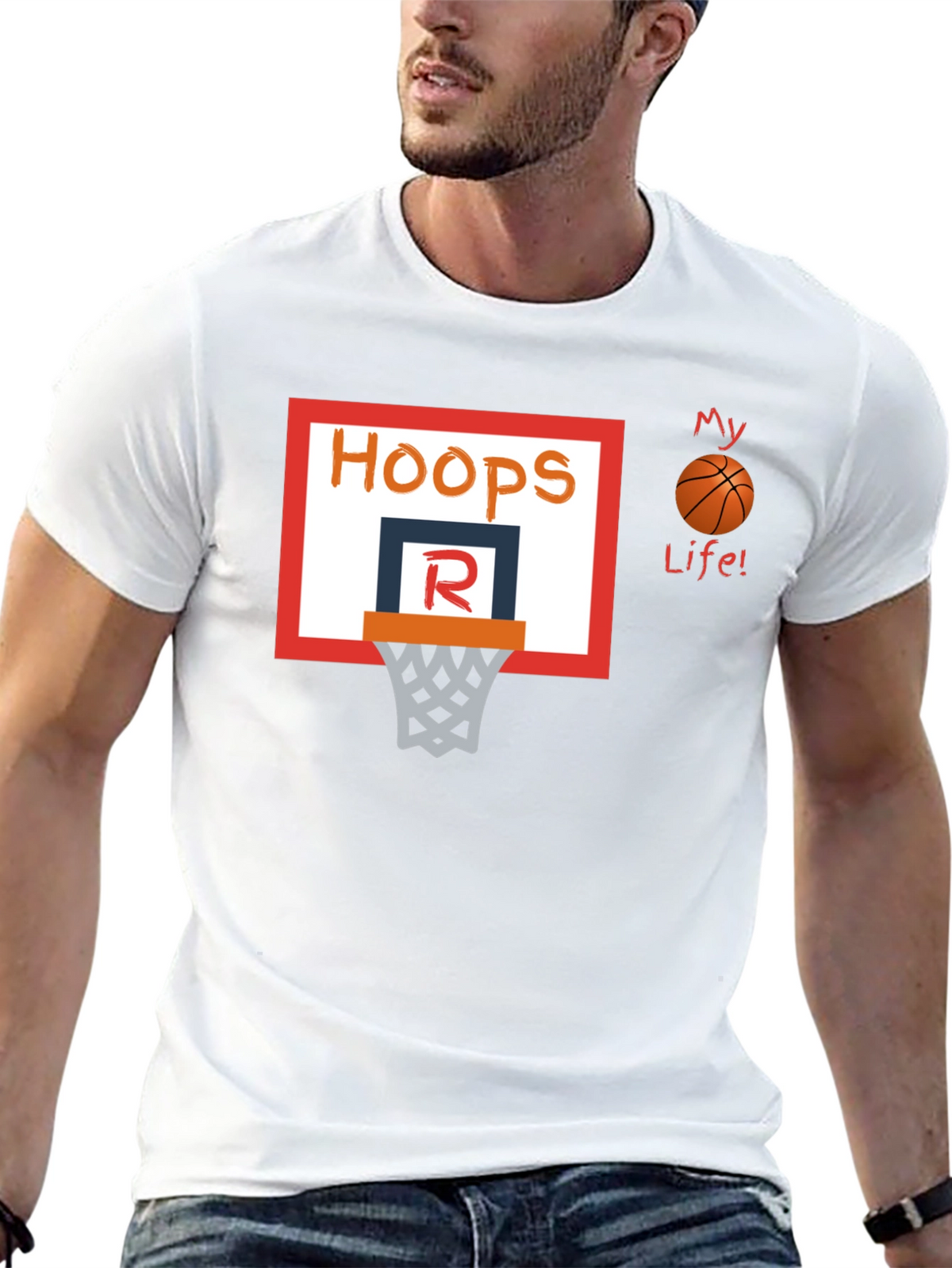 Hoops My Life! Basketball T-Shirt
