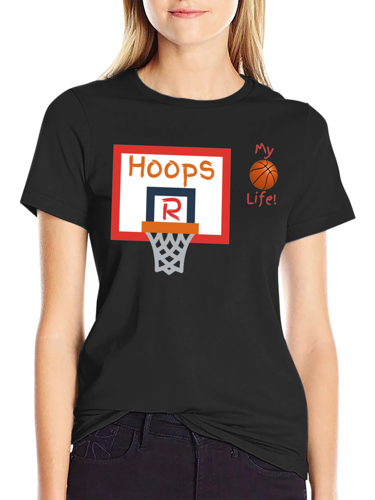 Hoops My Life! Basketball T-Shirt