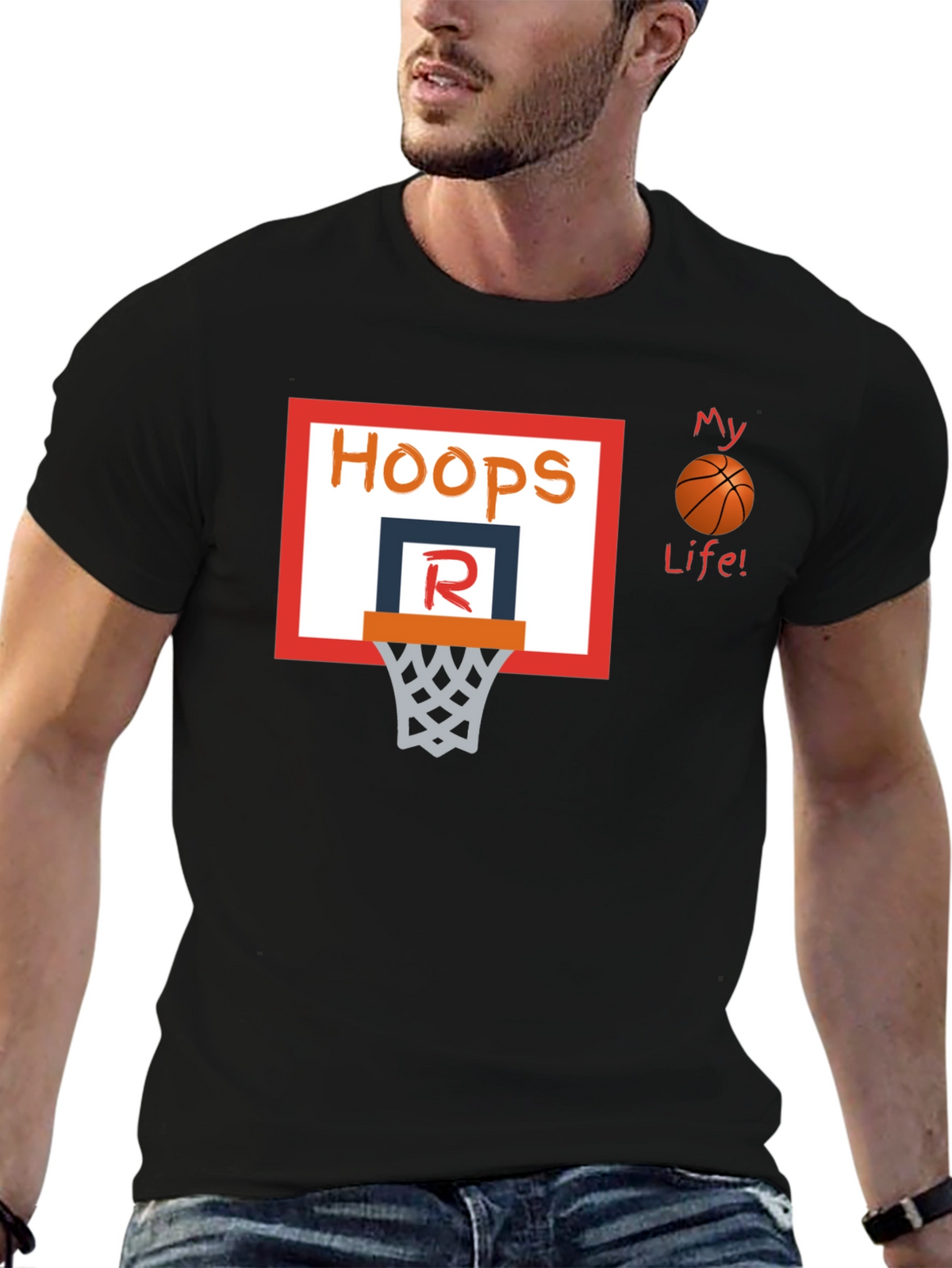 Hoops My Life! Basketball T-Shirt