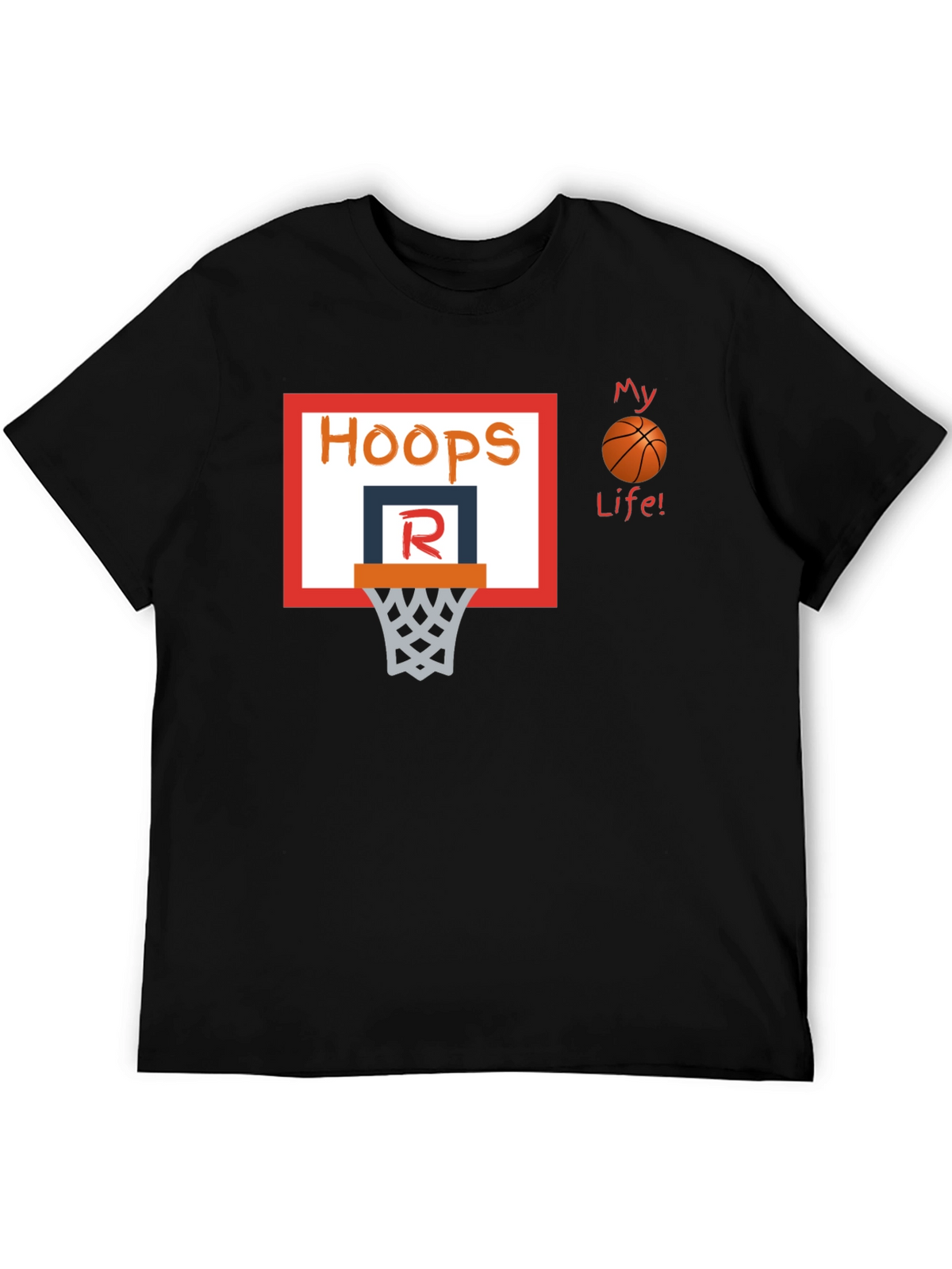 Hoops My Life! Basketball T-Shirt