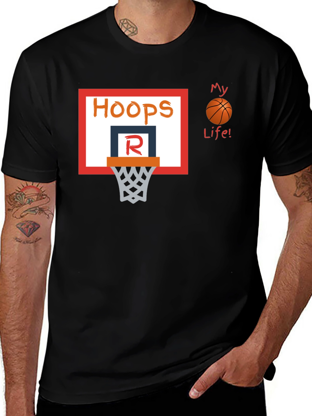 Hoops My Life! Basketball T-Shirt