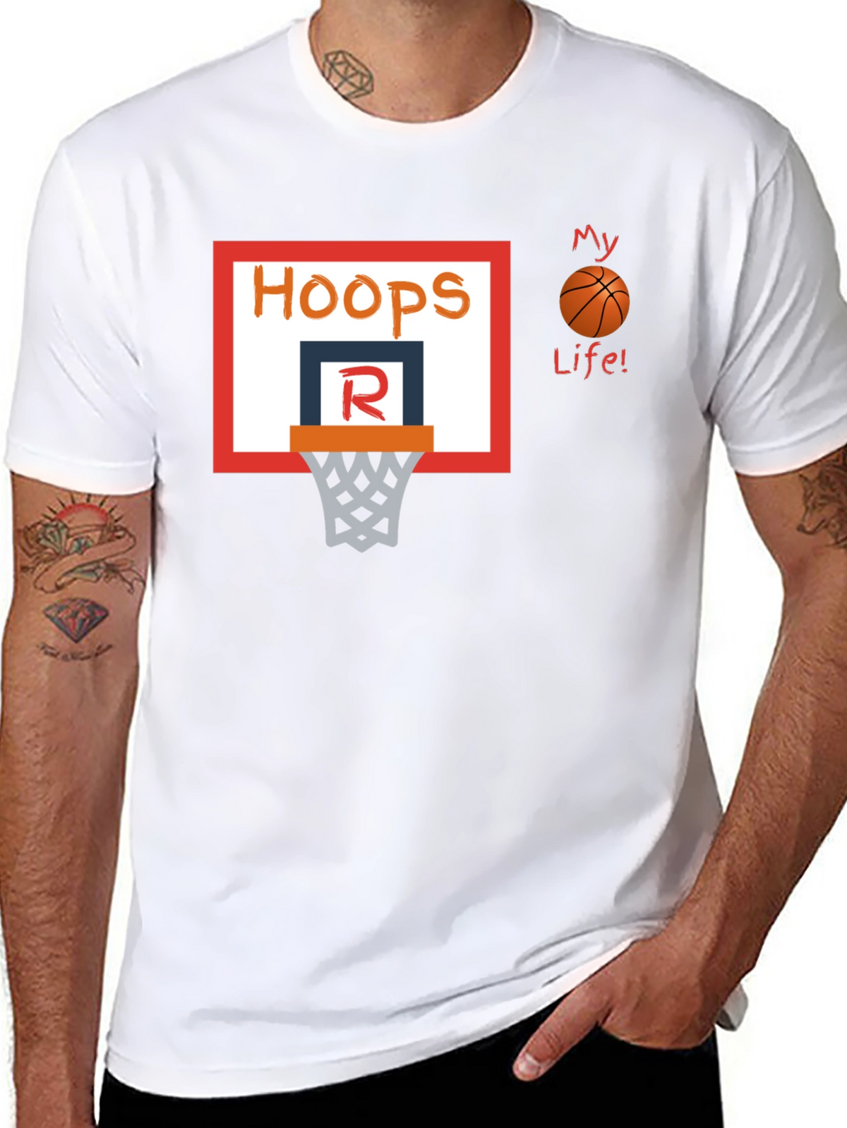 Hoops My Life! Basketball T-Shirt