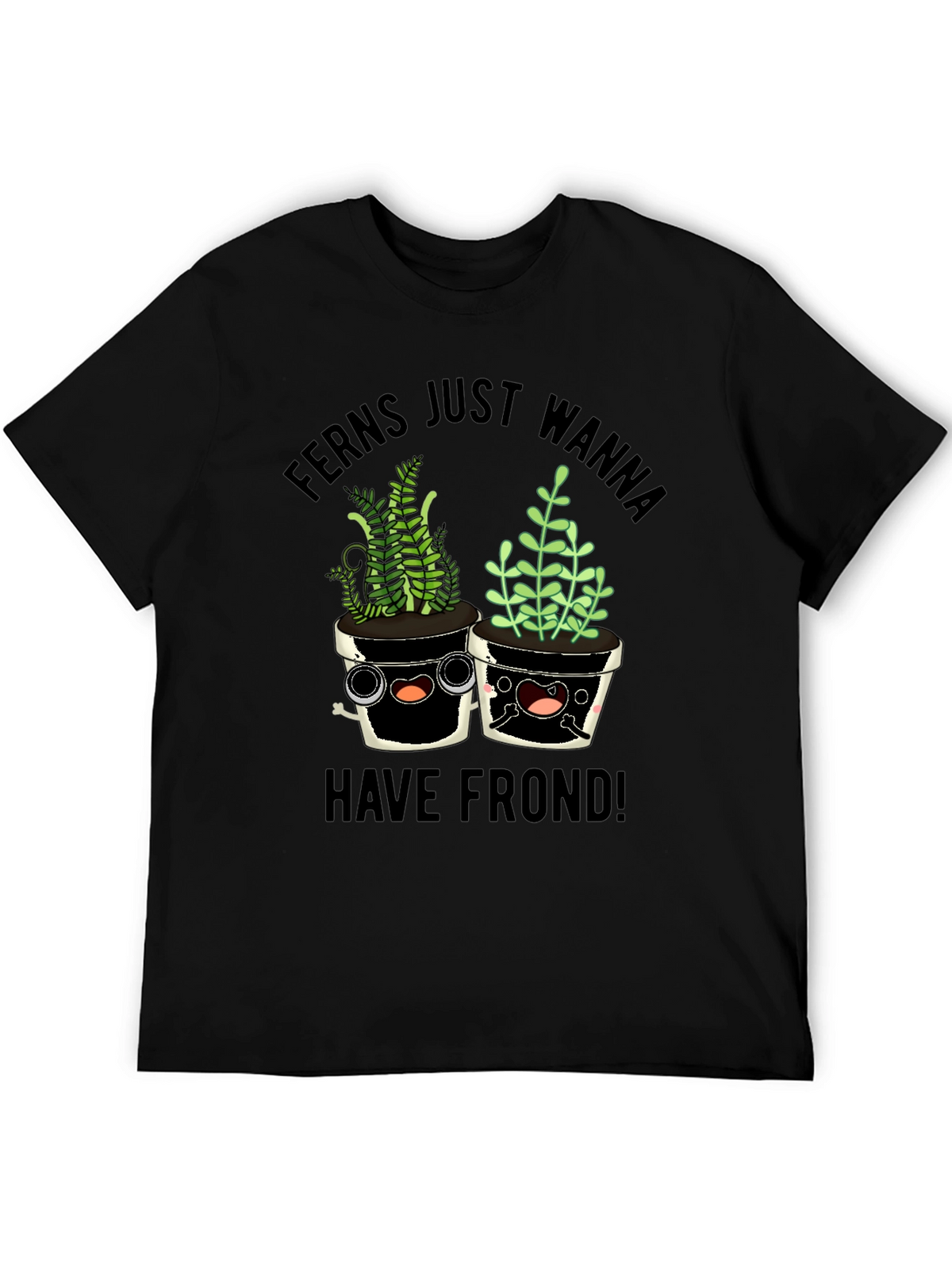 Funny Ferns Frond Graphic T-Shirt
