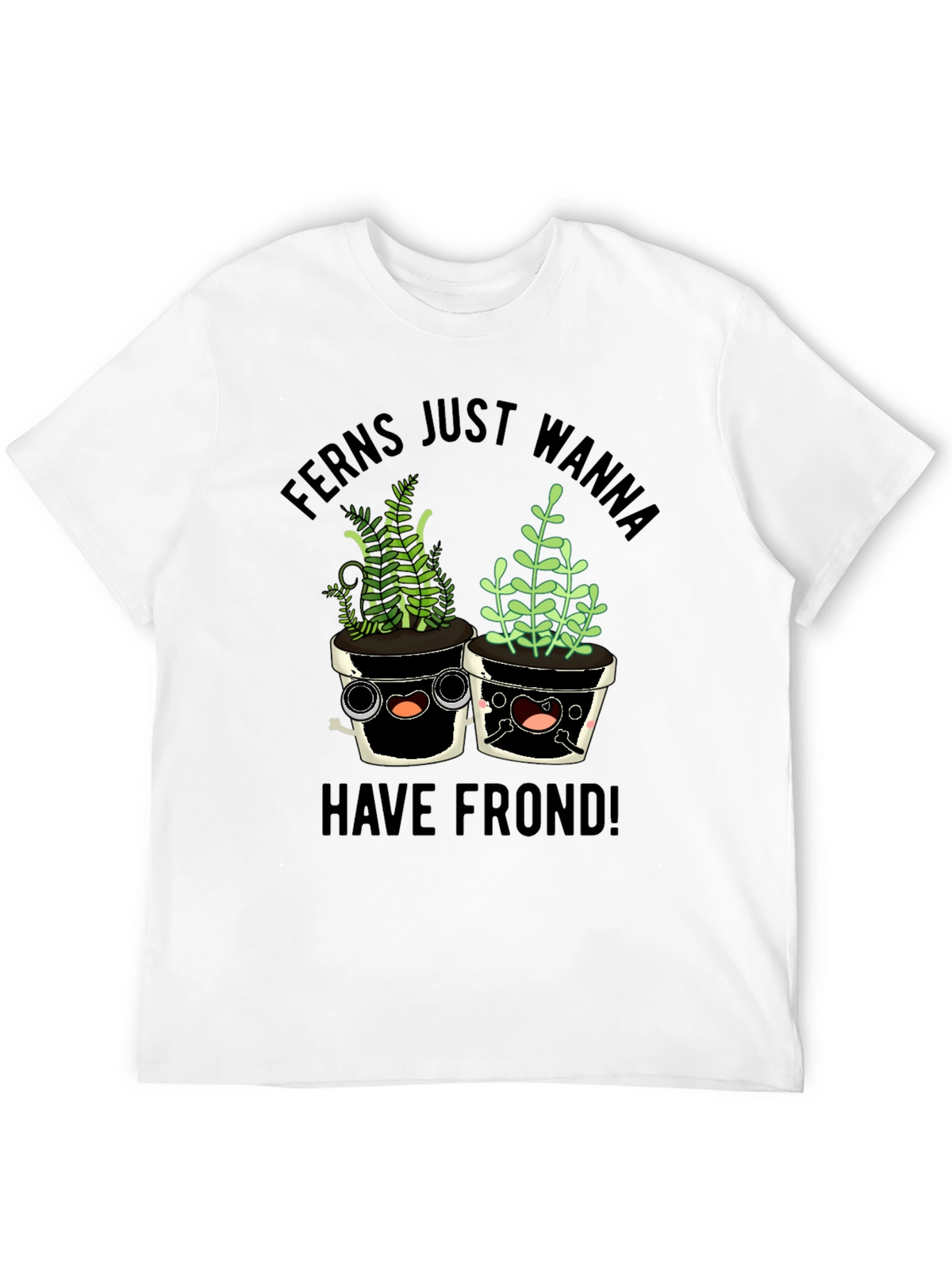 Funny Ferns Frond Graphic T-Shirt