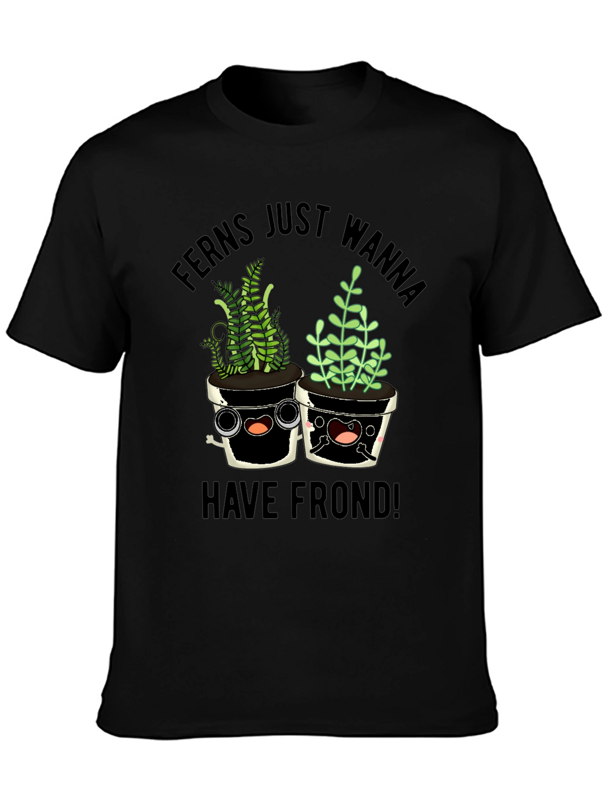 Funny Ferns Frond Graphic T-Shirt