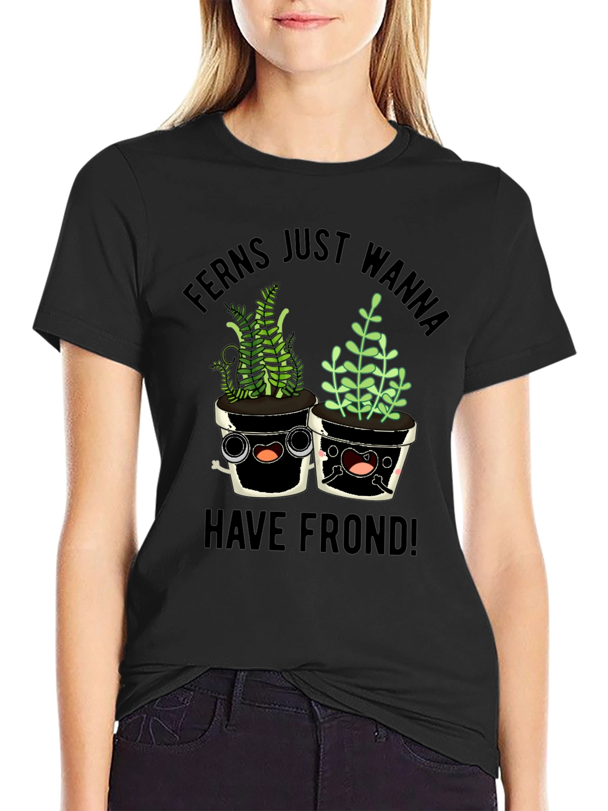 Funny Ferns Frond Graphic T-Shirt