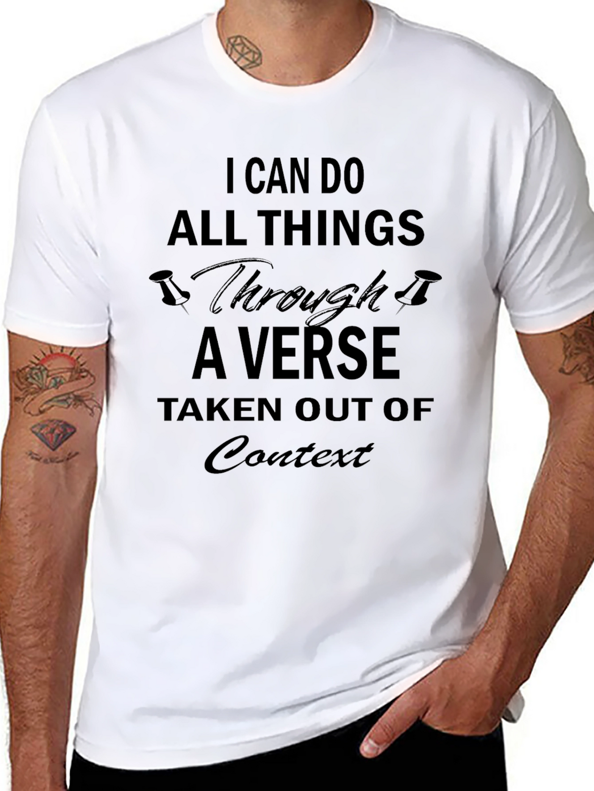 Humorous Verse Out of Context Black T-Shirt