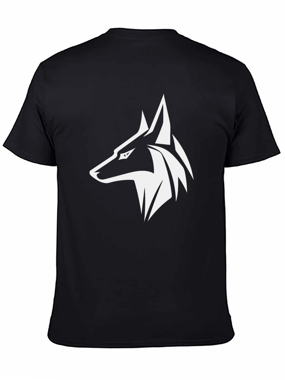 Black Wolf Graphic Tee - Stylish Mens T-Shirt