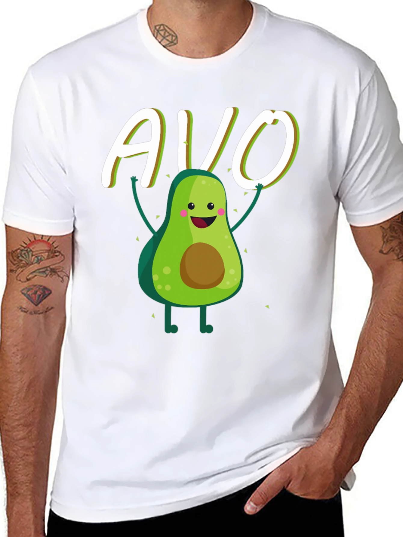 Cute Avocado Graphic T-Shirt