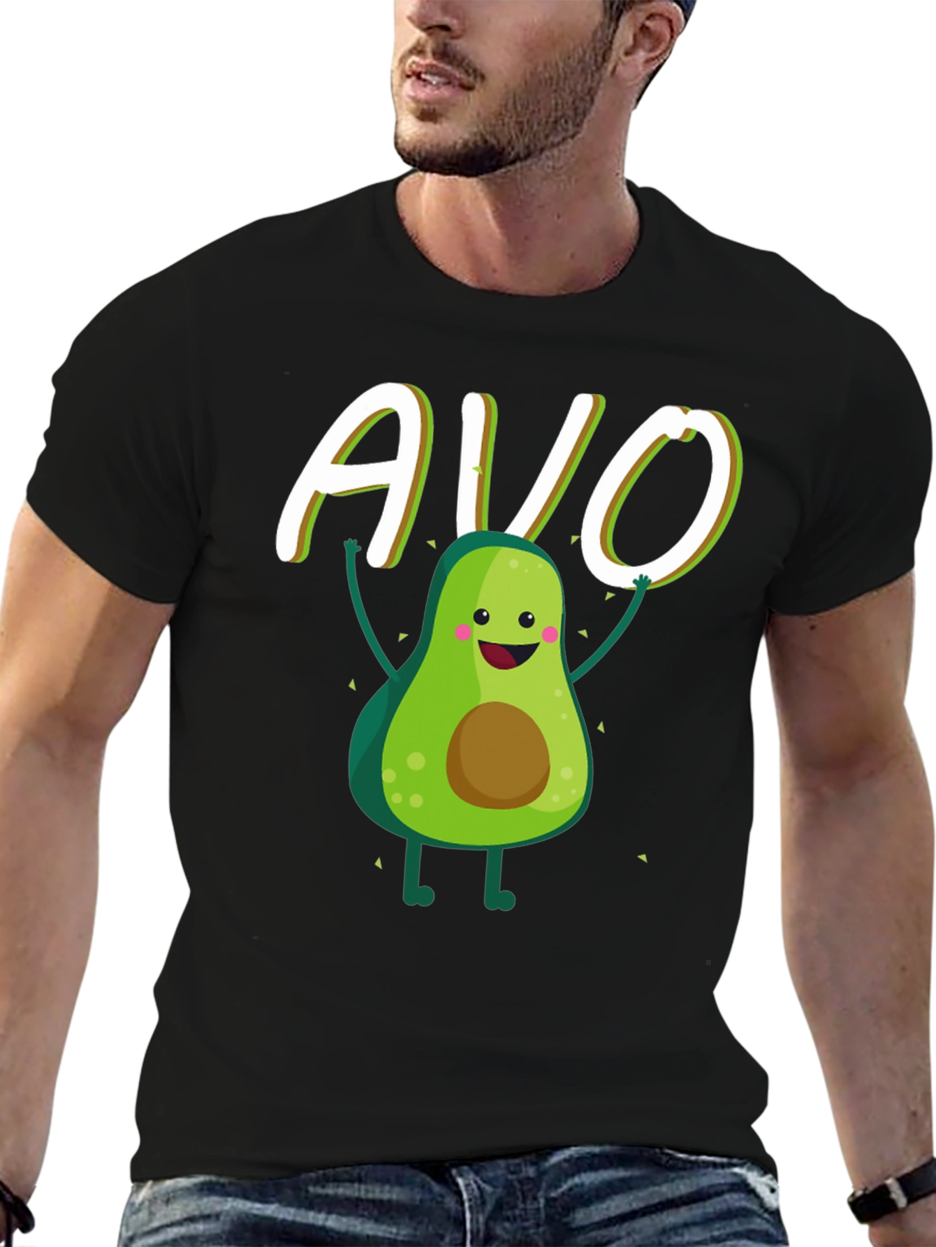 Cute Avocado Graphic T-Shirt