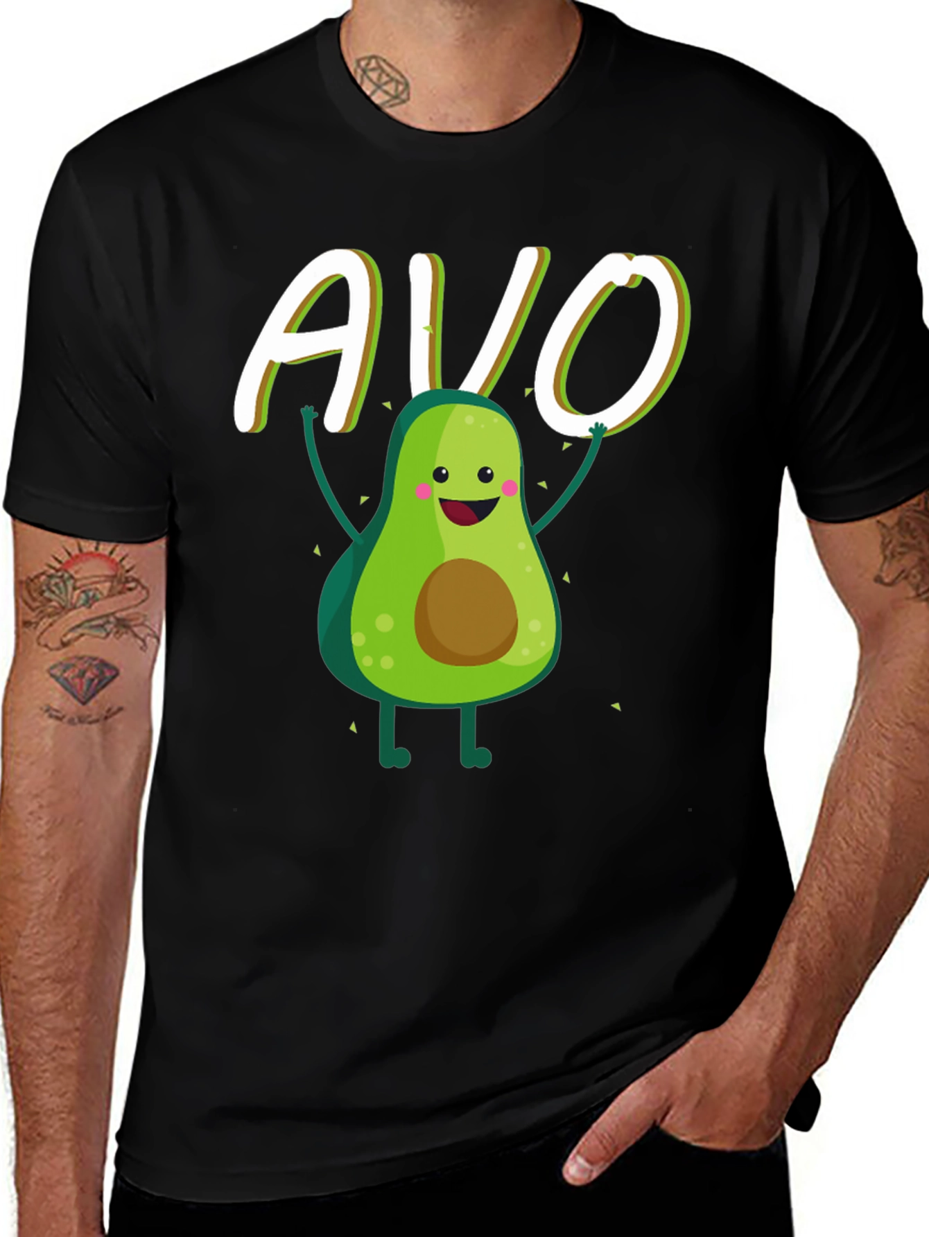Cute Avocado Graphic T-Shirt
