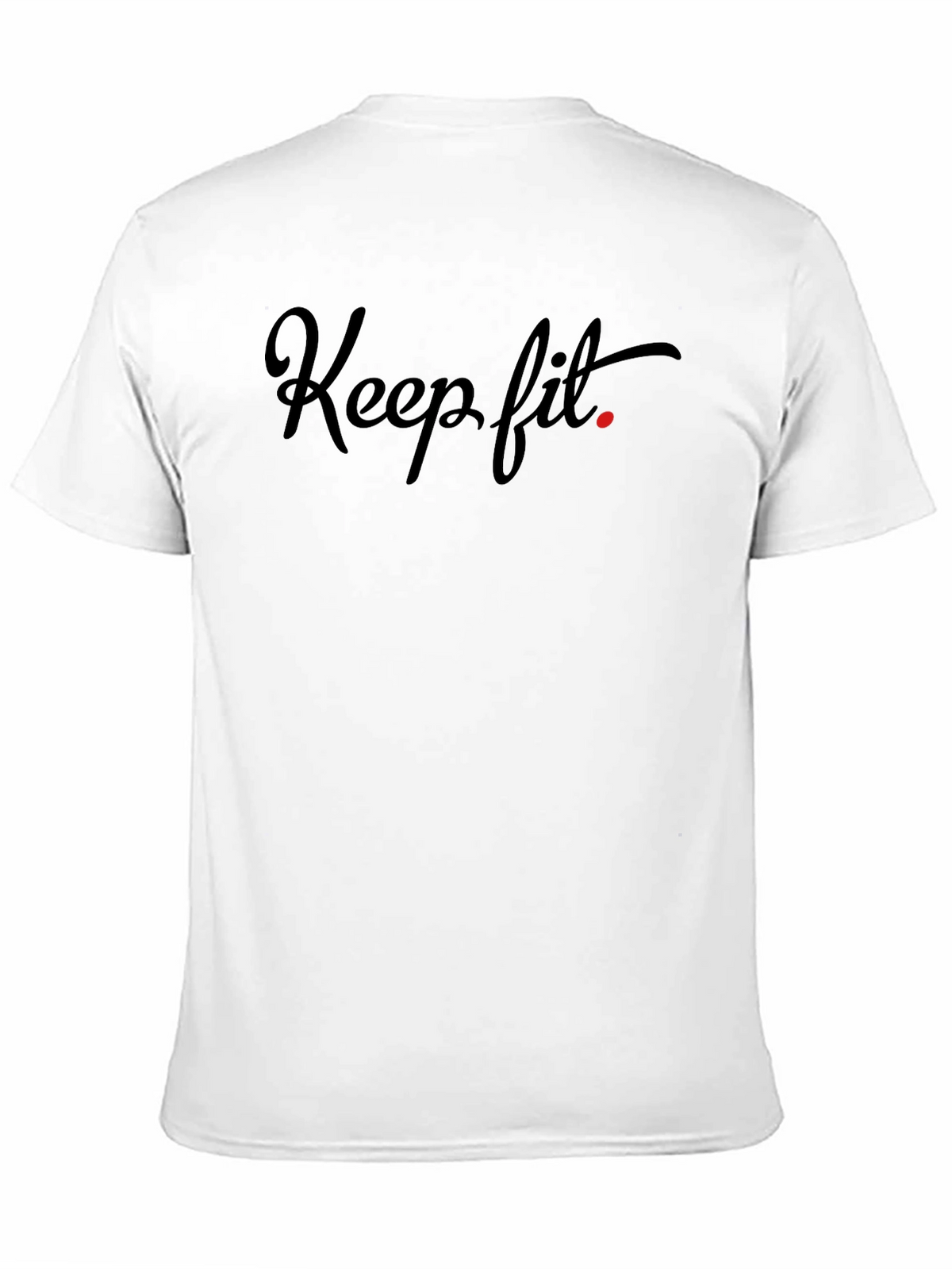 Keep Fit Black Graphic Tee