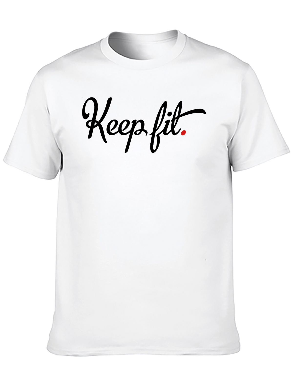 Keep Fit Black Graphic Tee