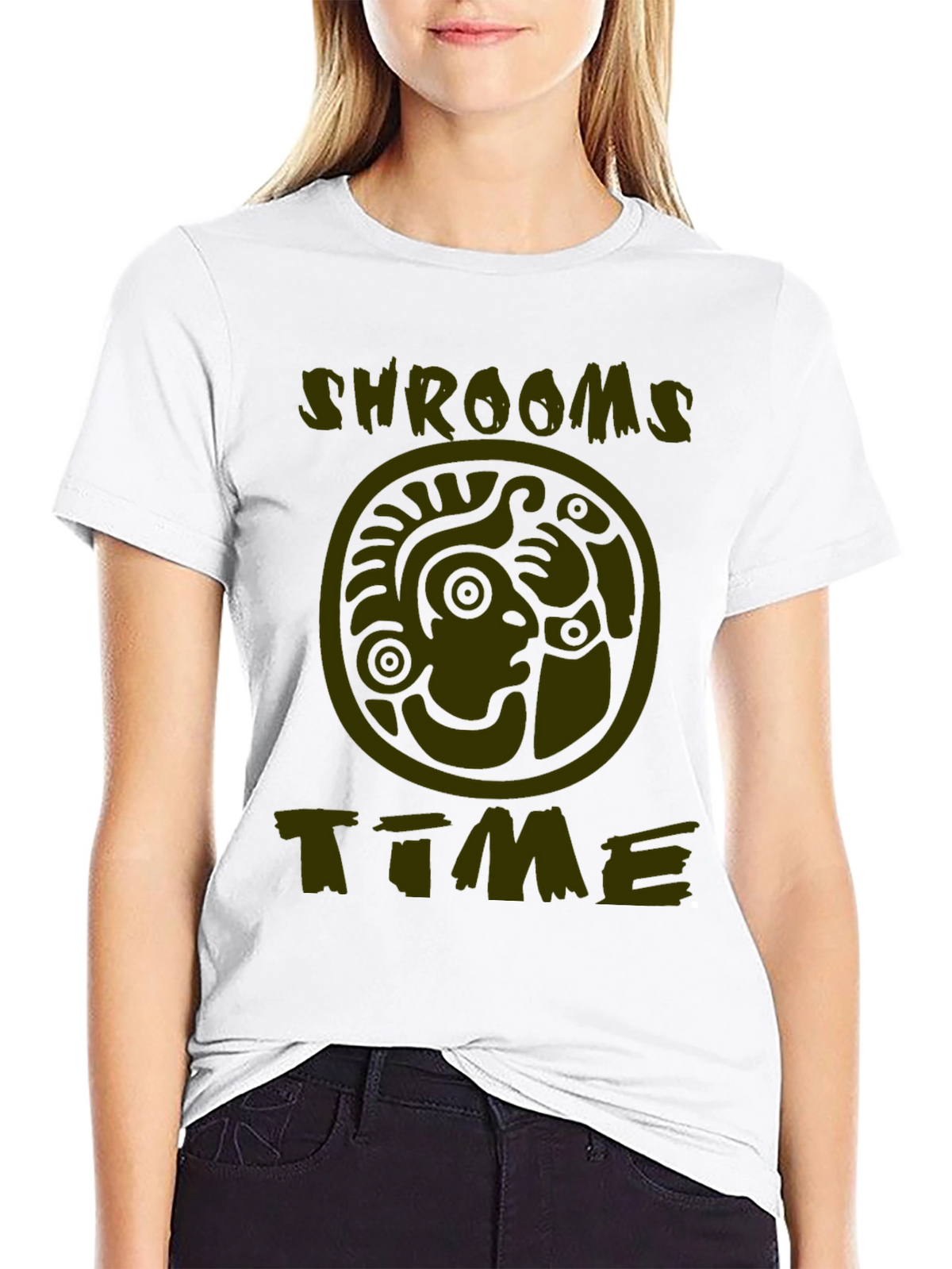 Shrooms Time Graphic T-Shirt - Edgy Style
