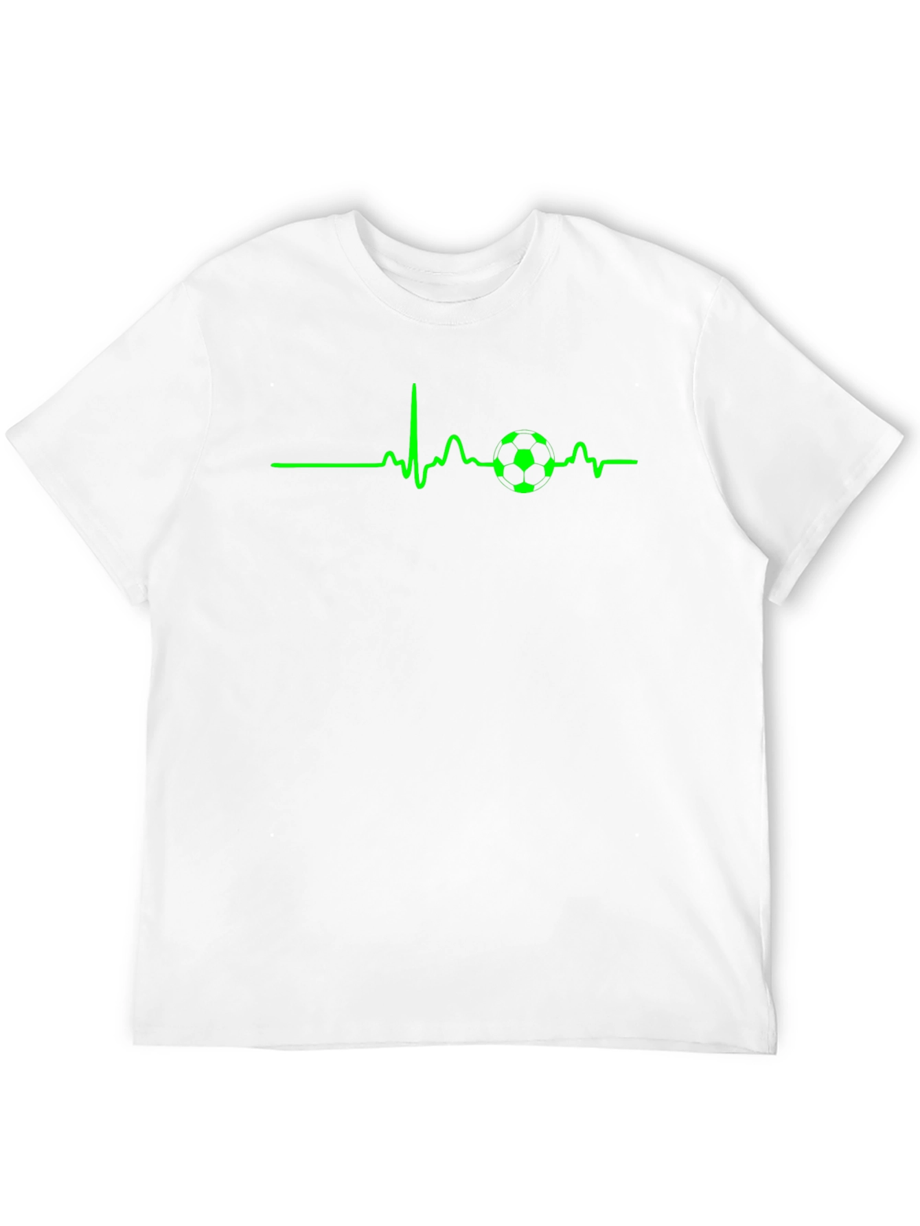 Soccer Heartbeat T-Shirt - Passionate Fan Tee