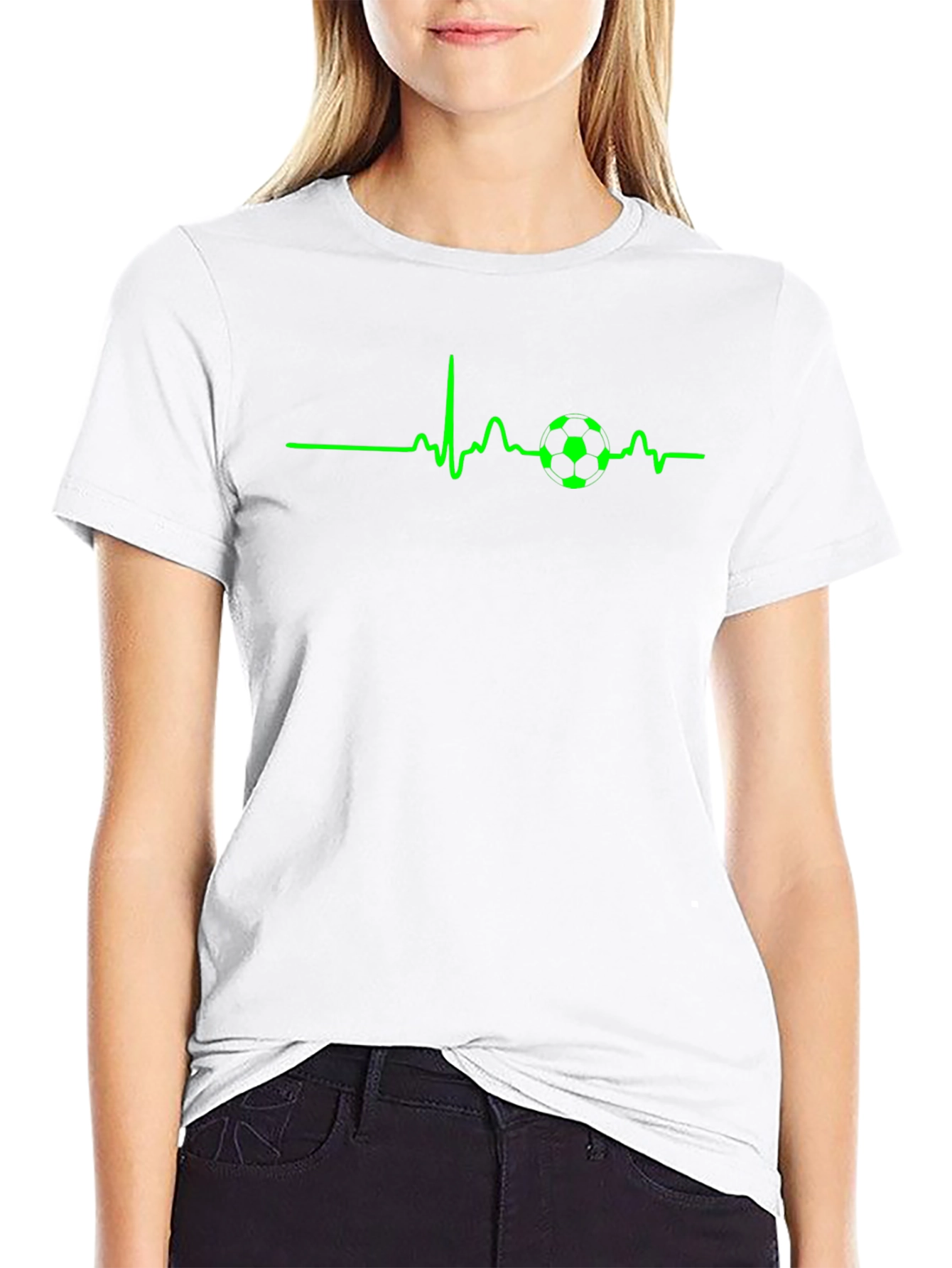 Soccer Heartbeat T-Shirt - Passionate Fan Tee