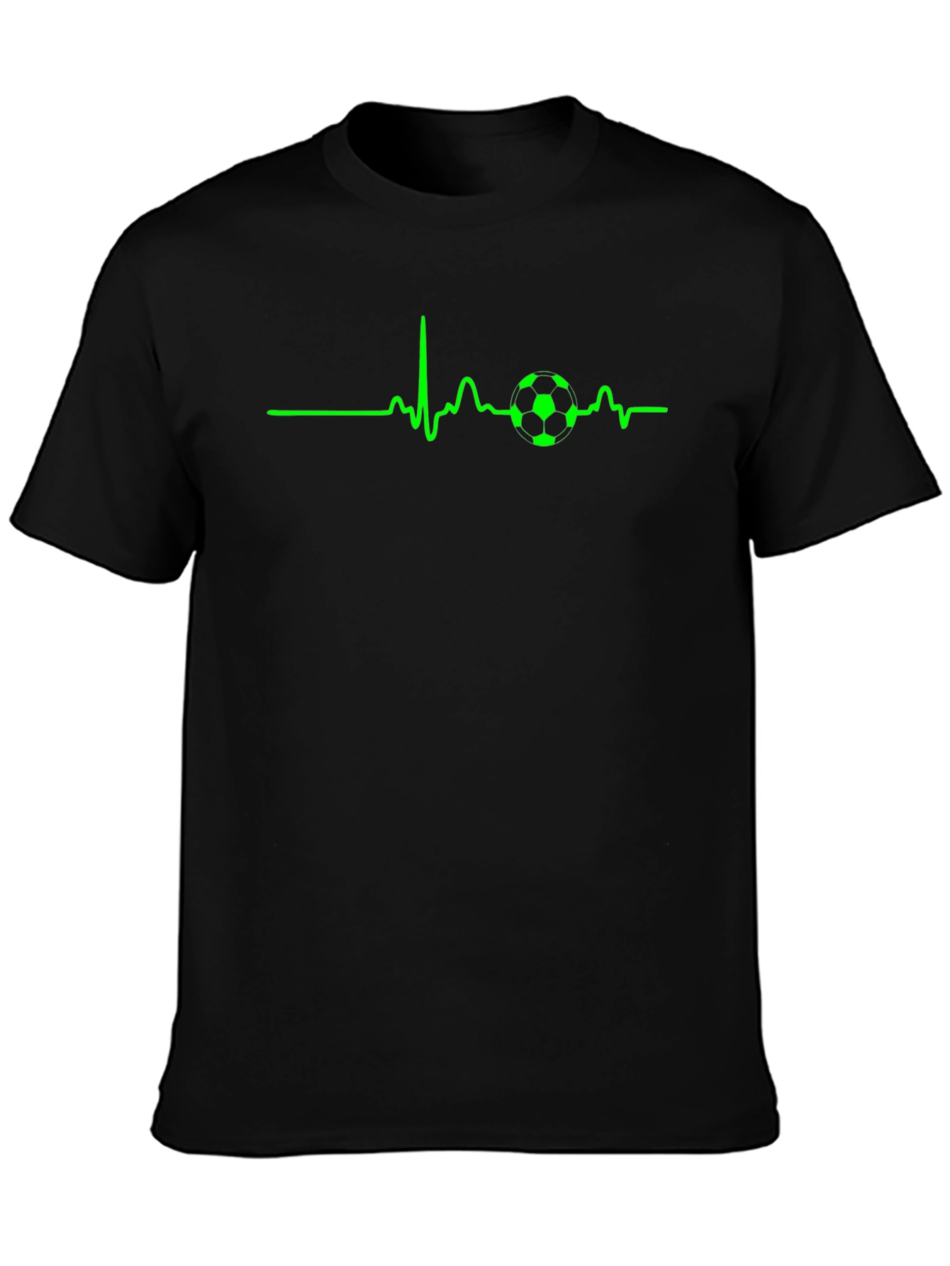 Soccer Heartbeat T-Shirt - Passionate Fan Tee