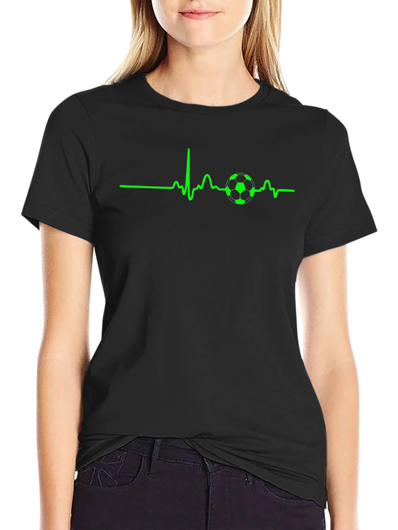 Soccer Heartbeat T-Shirt - Passionate Fan Tee