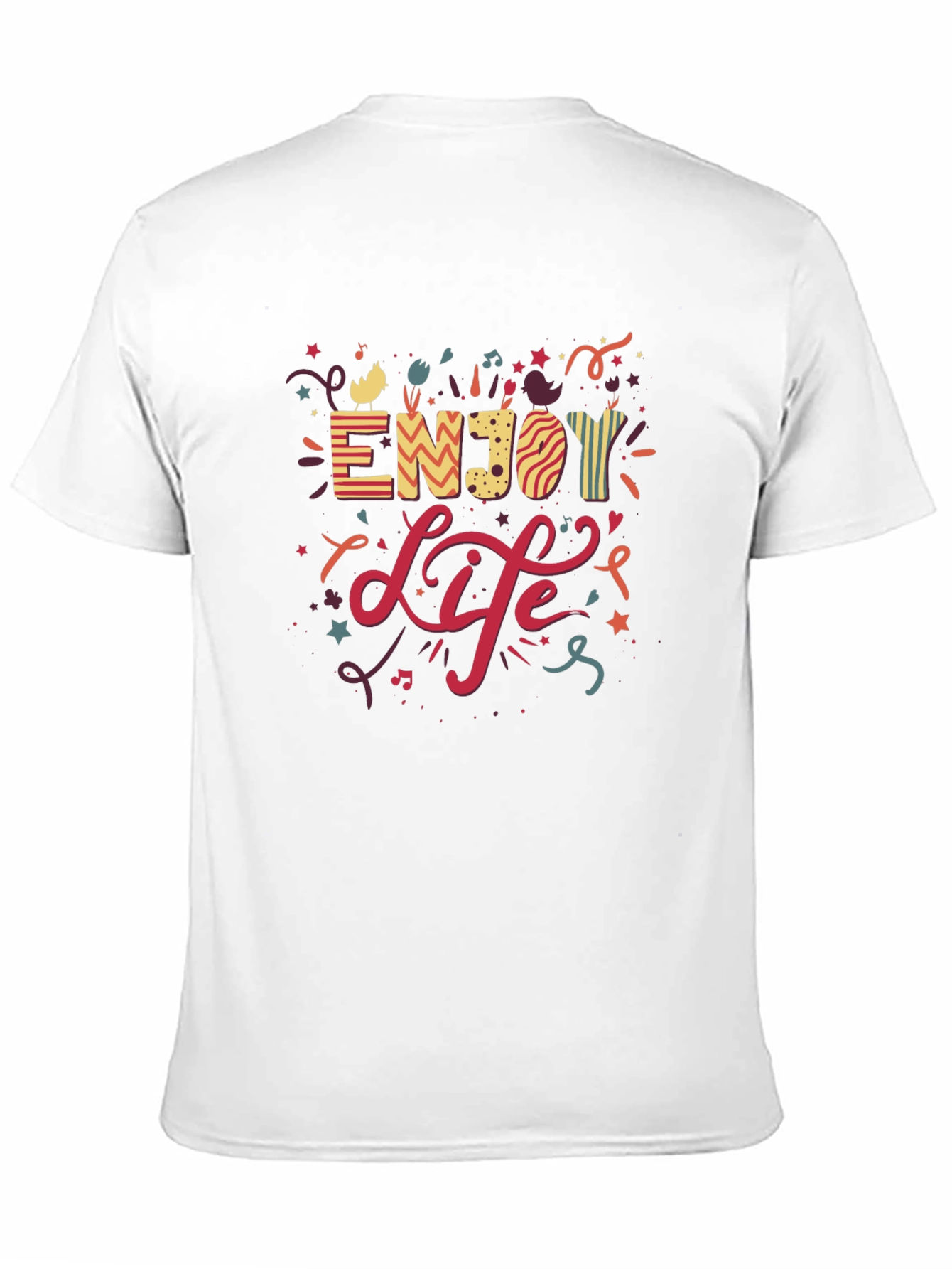 Enjoy Life Graphic T-Shirt - Casual Black Tee
