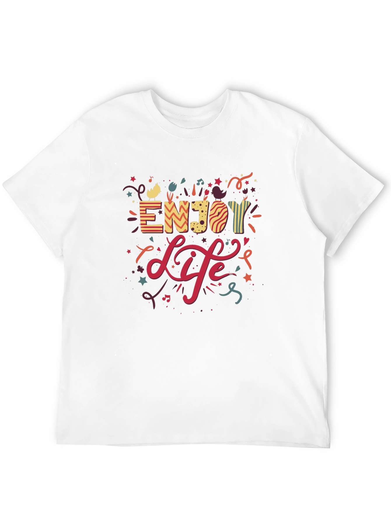 Enjoy Life Graphic T-Shirt - Casual Black Tee