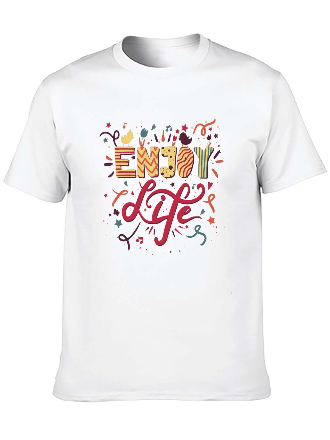 Enjoy Life Graphic T-Shirt - Casual Black Tee