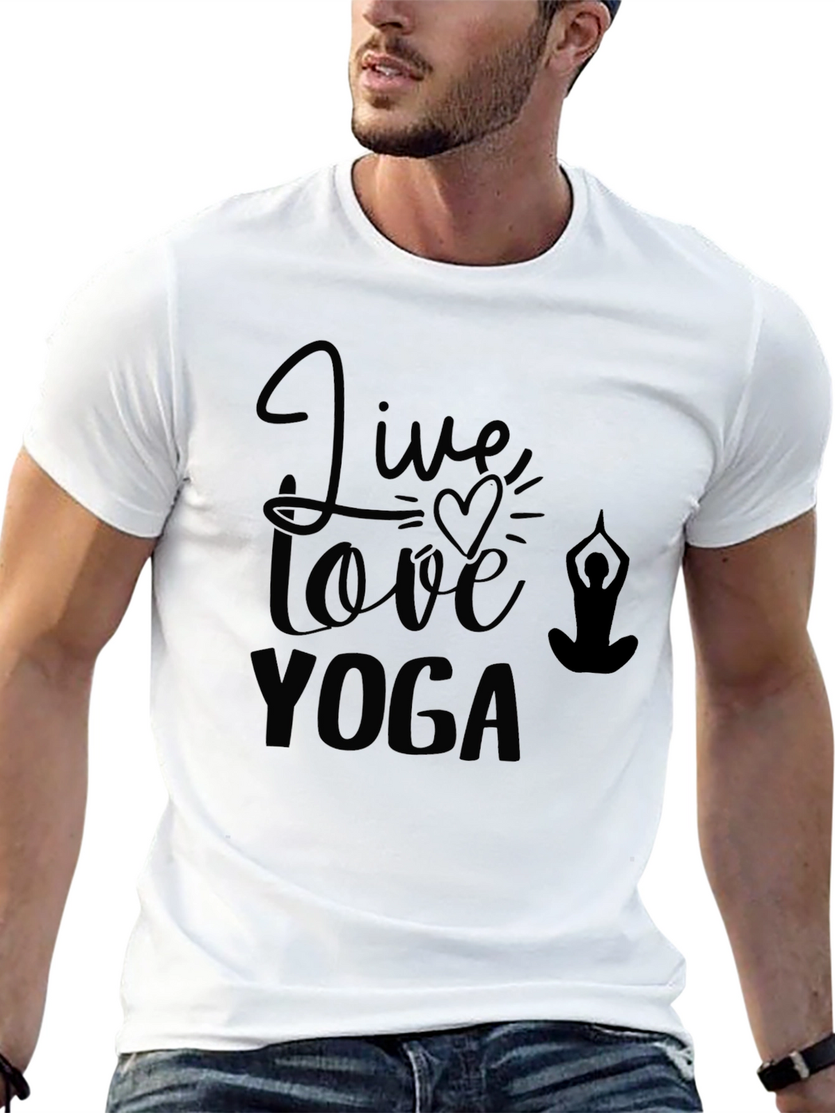 Live Love Yoga Graphic Tee - Stylish & Comfy