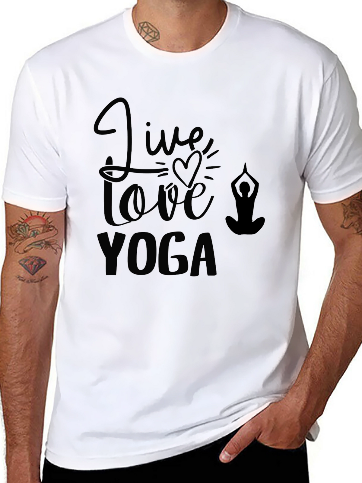 Live Love Yoga Graphic Tee - Stylish & Comfy